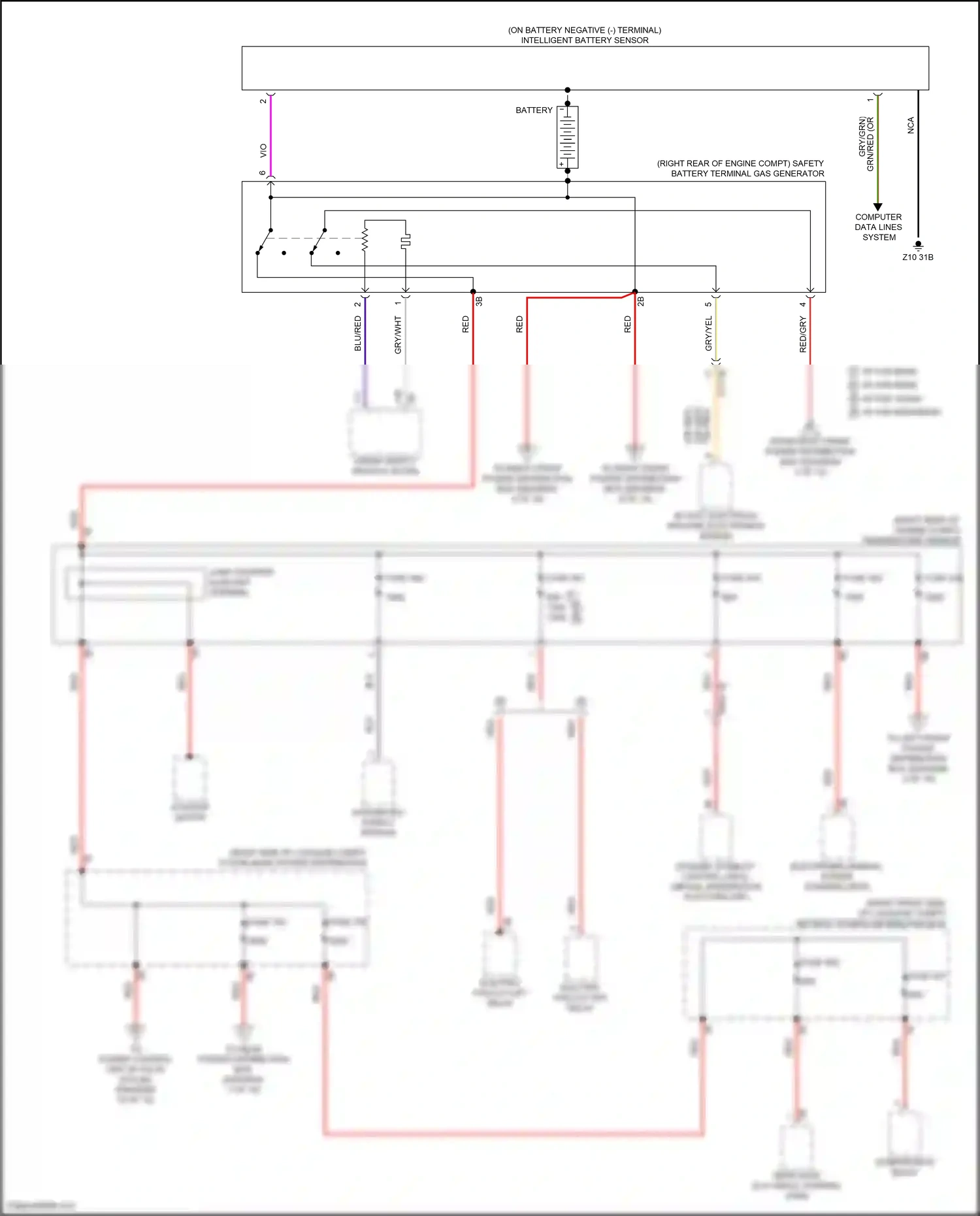 Wiring diagram computer data lines system for BMW 5 series G60 (2023-2024) (49 of 96)