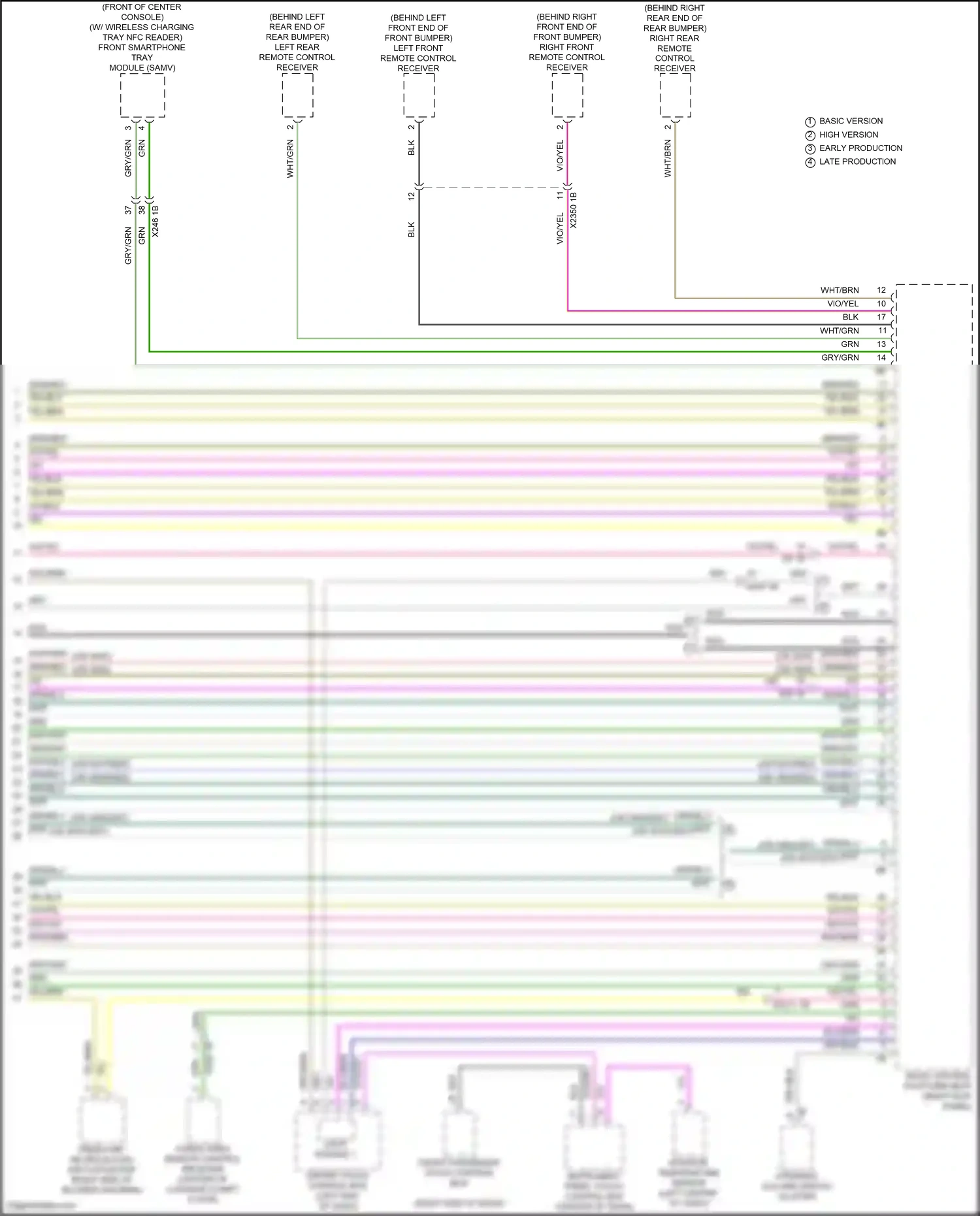 Wiring diagram interior temperature sensor for BMW 5 series G60 (2023-2024) (3 of 4)