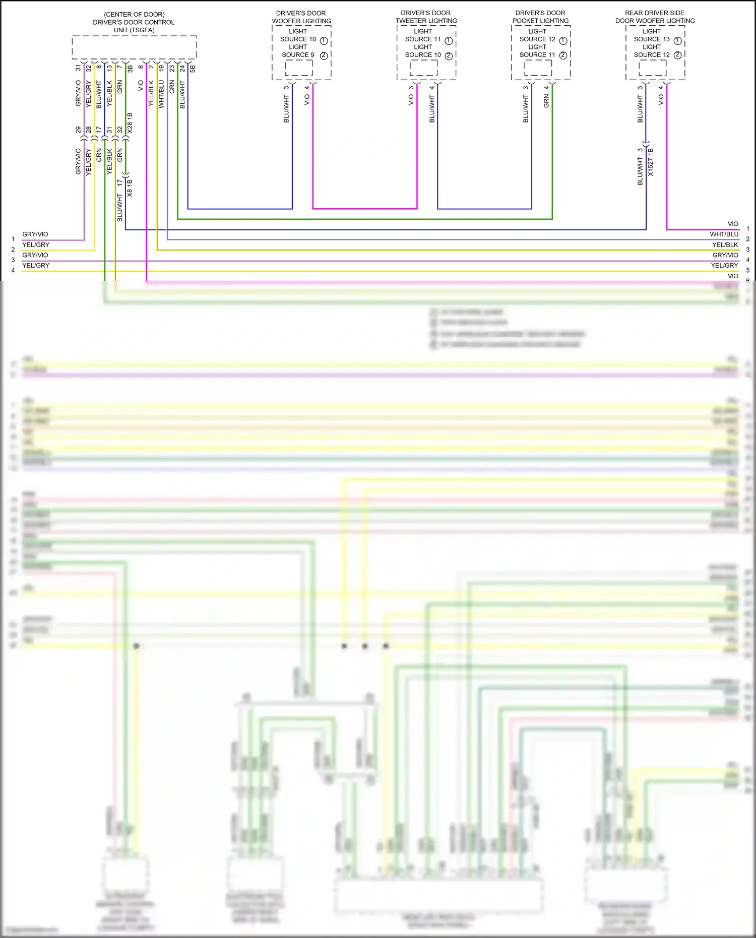 Wiring diagram light source 11 light source 10 for BMW 5 series G60 (2023-2024) (2 of 2)