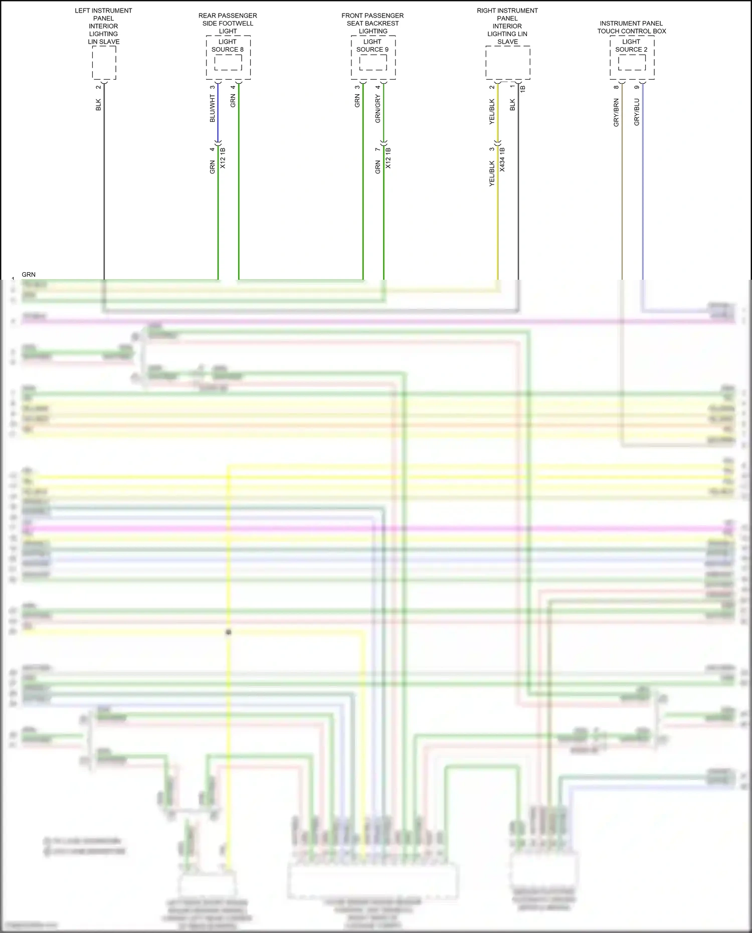Wiring diagram light source 2 for BMW 5 series G60 (2023-2024) (7 of 7)