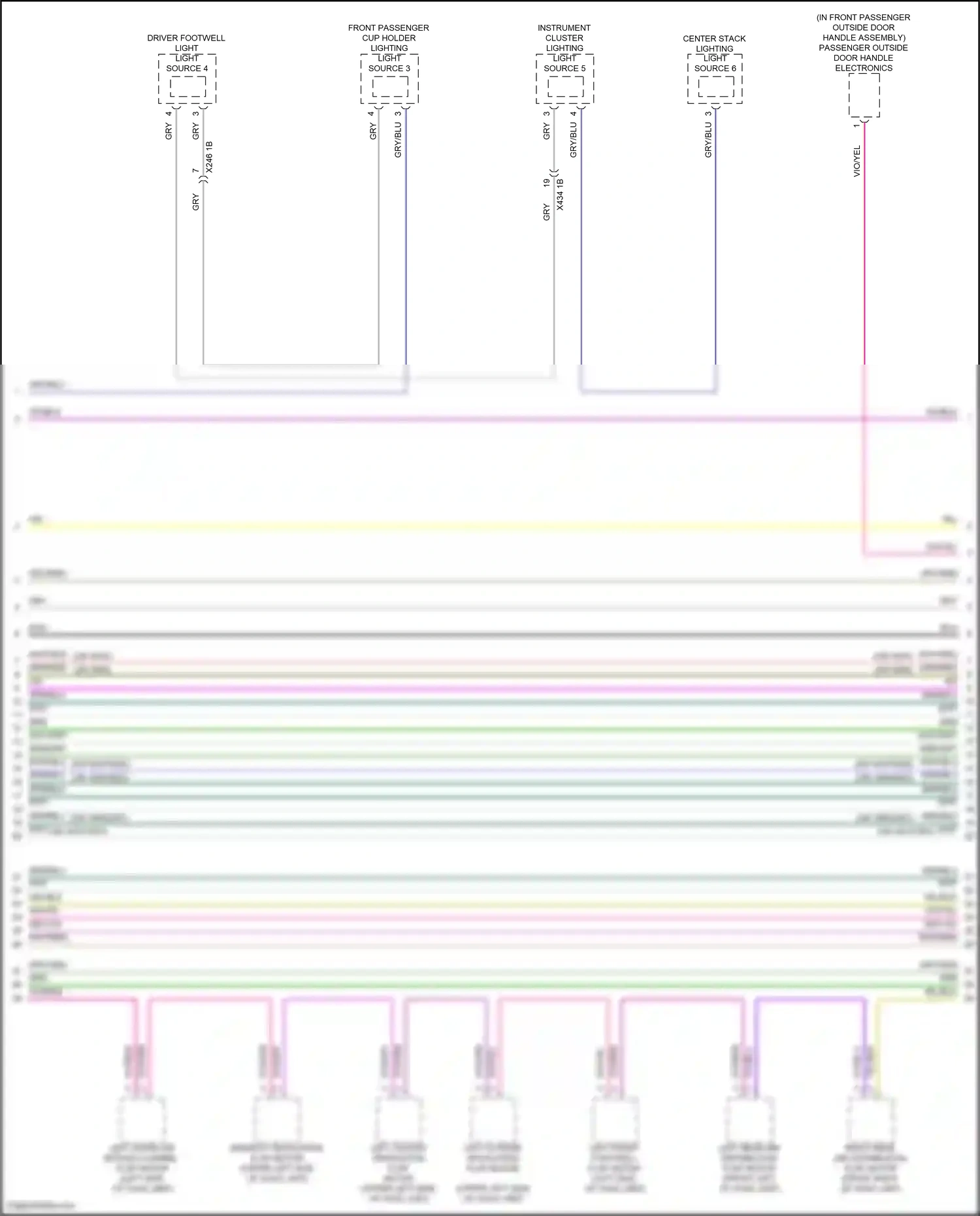 Wiring diagram light source 4 for BMW 5 series G60 (2023-2024) (5 of 7)