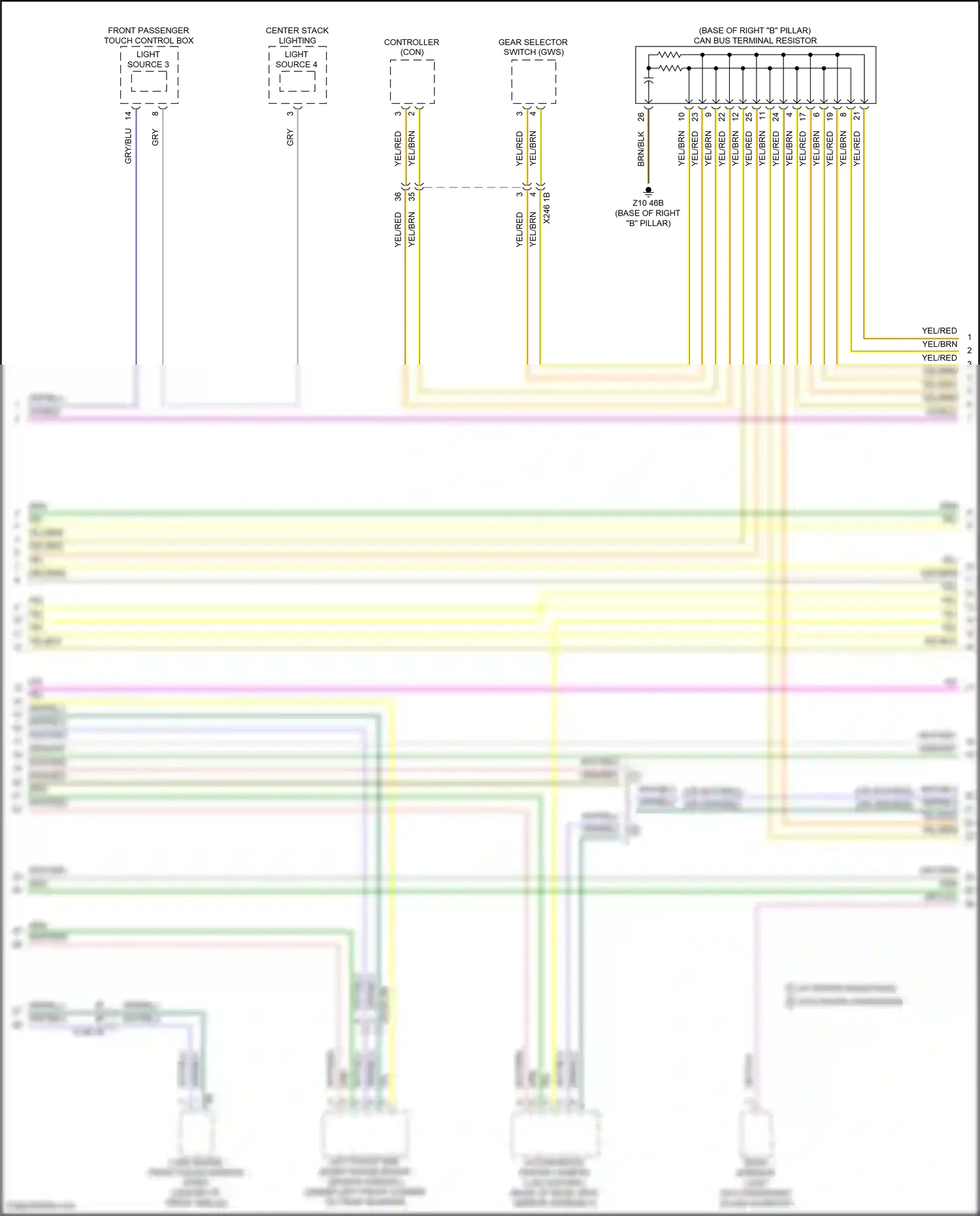 Wiring diagram light source 4 for BMW 5 series G60 (2023-2024) (7 of 7)