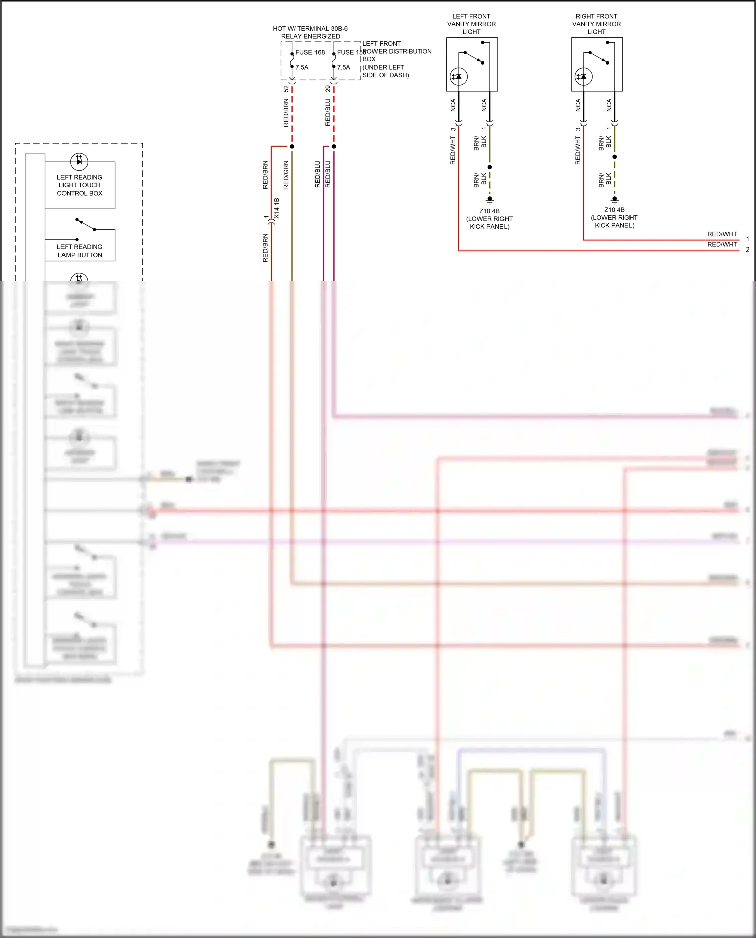 Wiring diagram light source 4 for BMW 5 series G60 (2023-2024) (3 of 7)