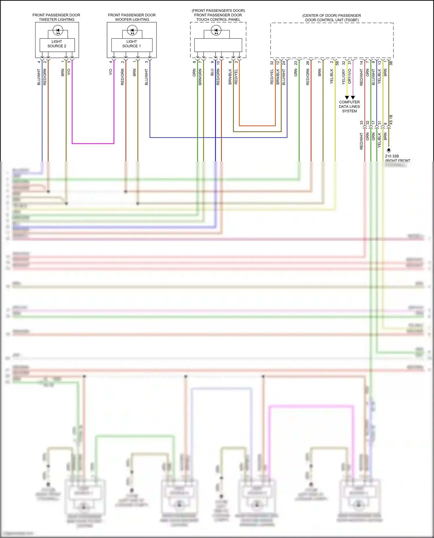 Wiring diagram light source 7 for BMW 5 series G60 (2023-2024) (2 of 3)
