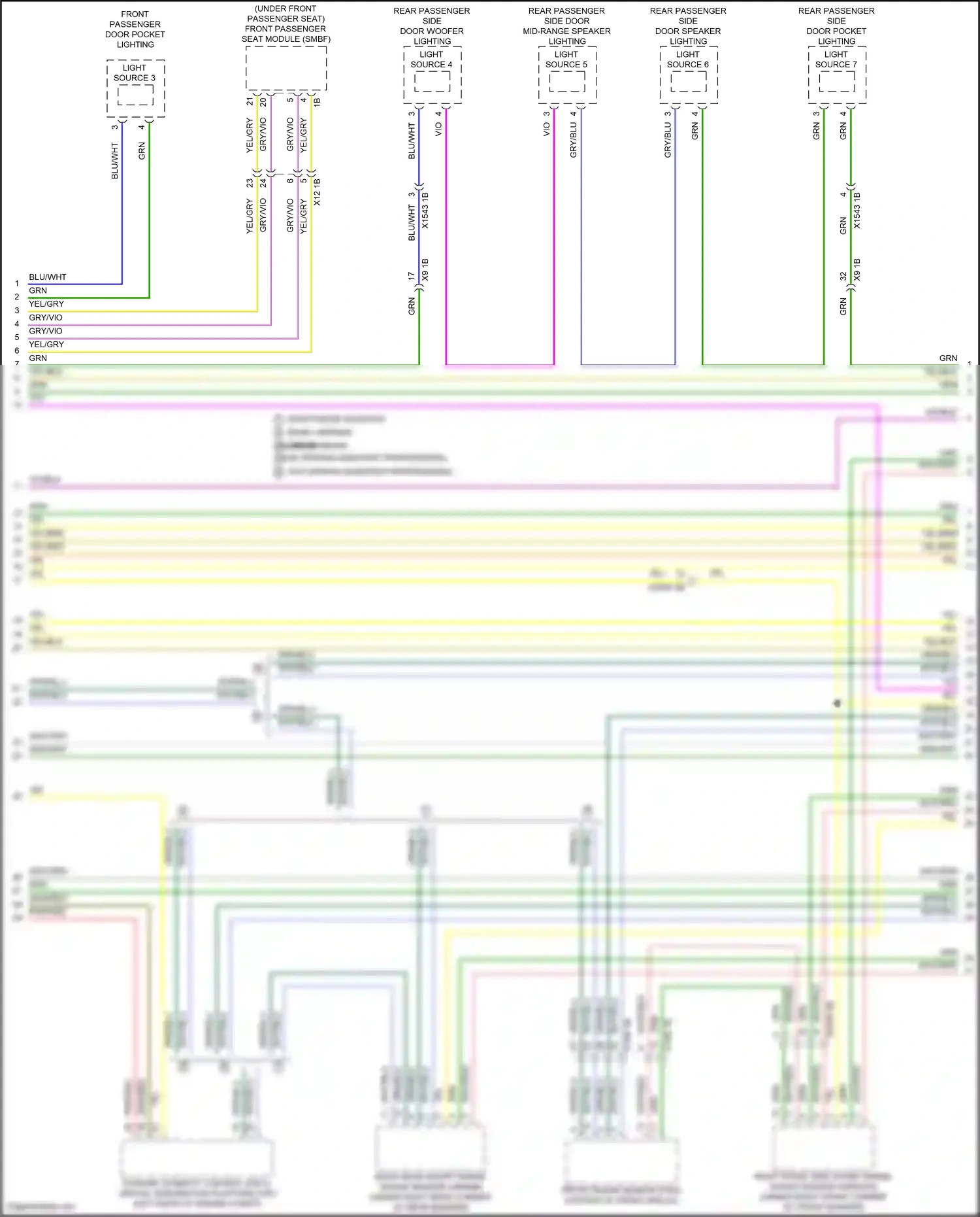 Wiring diagram light source 7 for BMW 5 series G60 (2023-2024) (3 of 3)