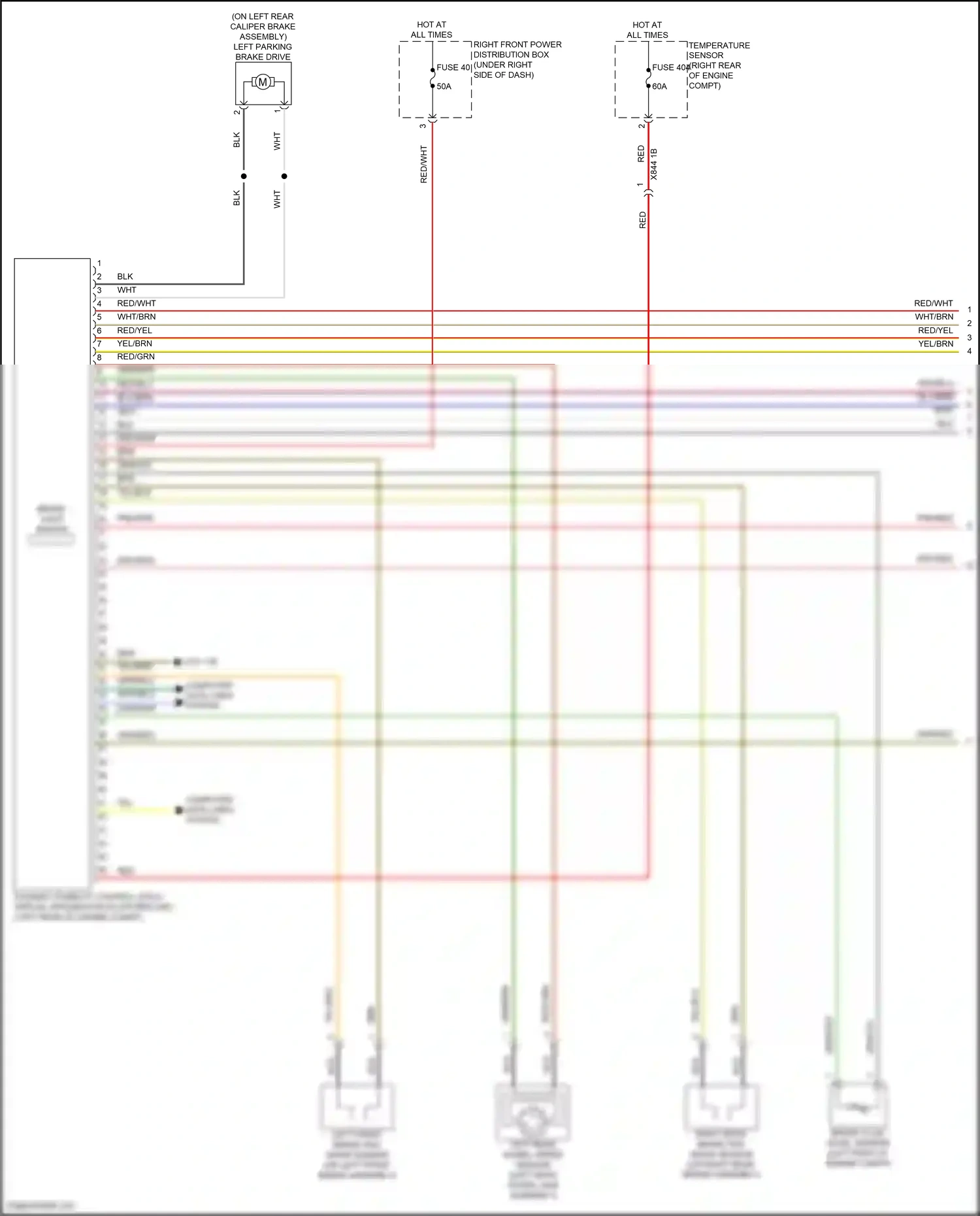 Wiring diagram temperature sensor for BMW 5 series G60 (2023-2024) (1 of 11)