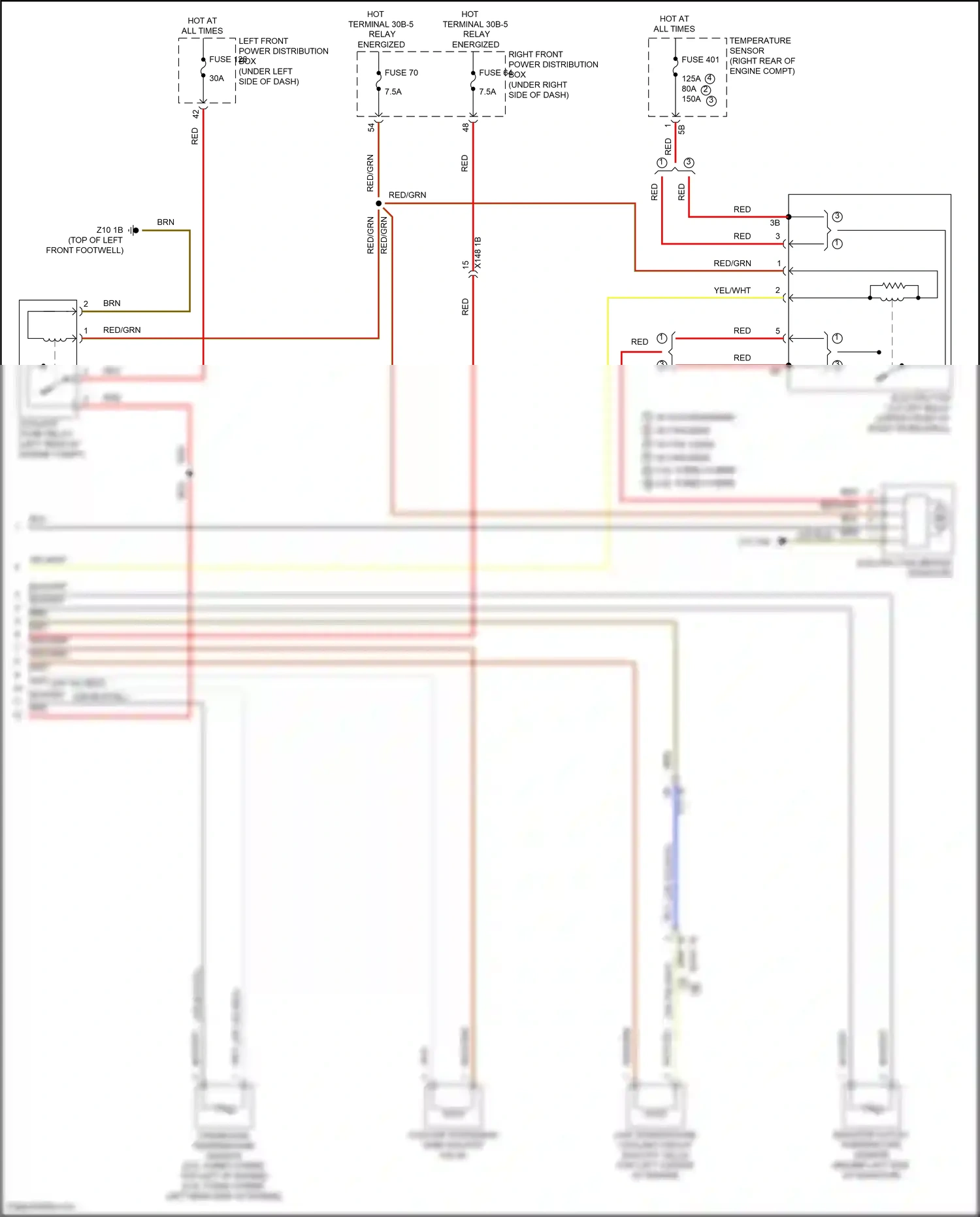 Wiring diagram temperature sensor for BMW 5 series G60 (2023-2024) (4 of 11)