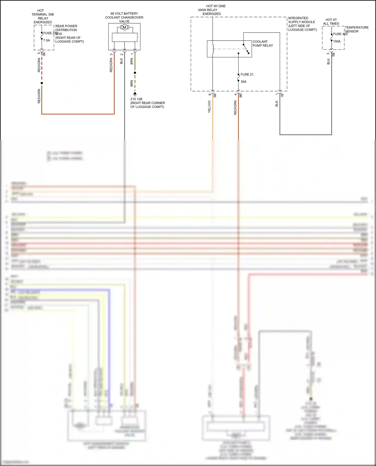 Wiring diagram temperature sensor for BMW 5 series G60 (2023-2024) (3 of 11)