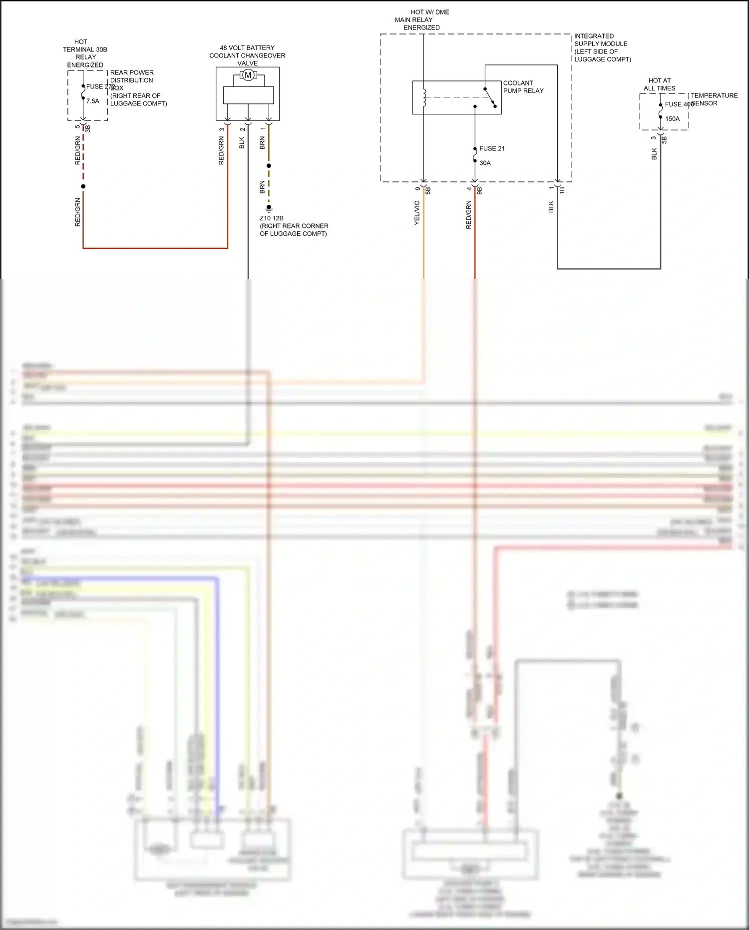 Wiring diagram temperature sensor for BMW 5 series G60 (2023-2024) (5 of 11)