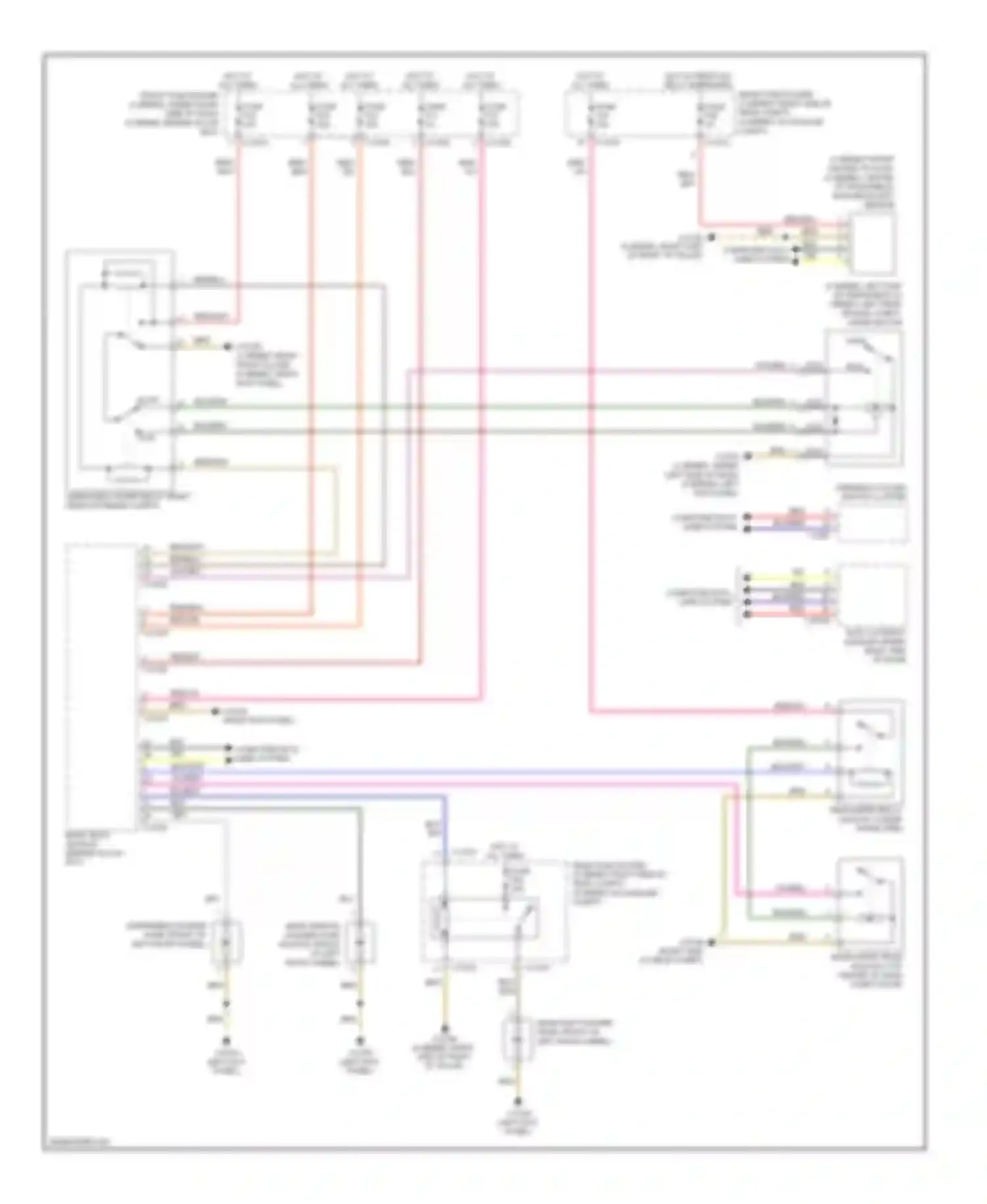 Wiring diagram steering column switch cluster for BMW 6 series E63/E64 facelift (2007-2010)