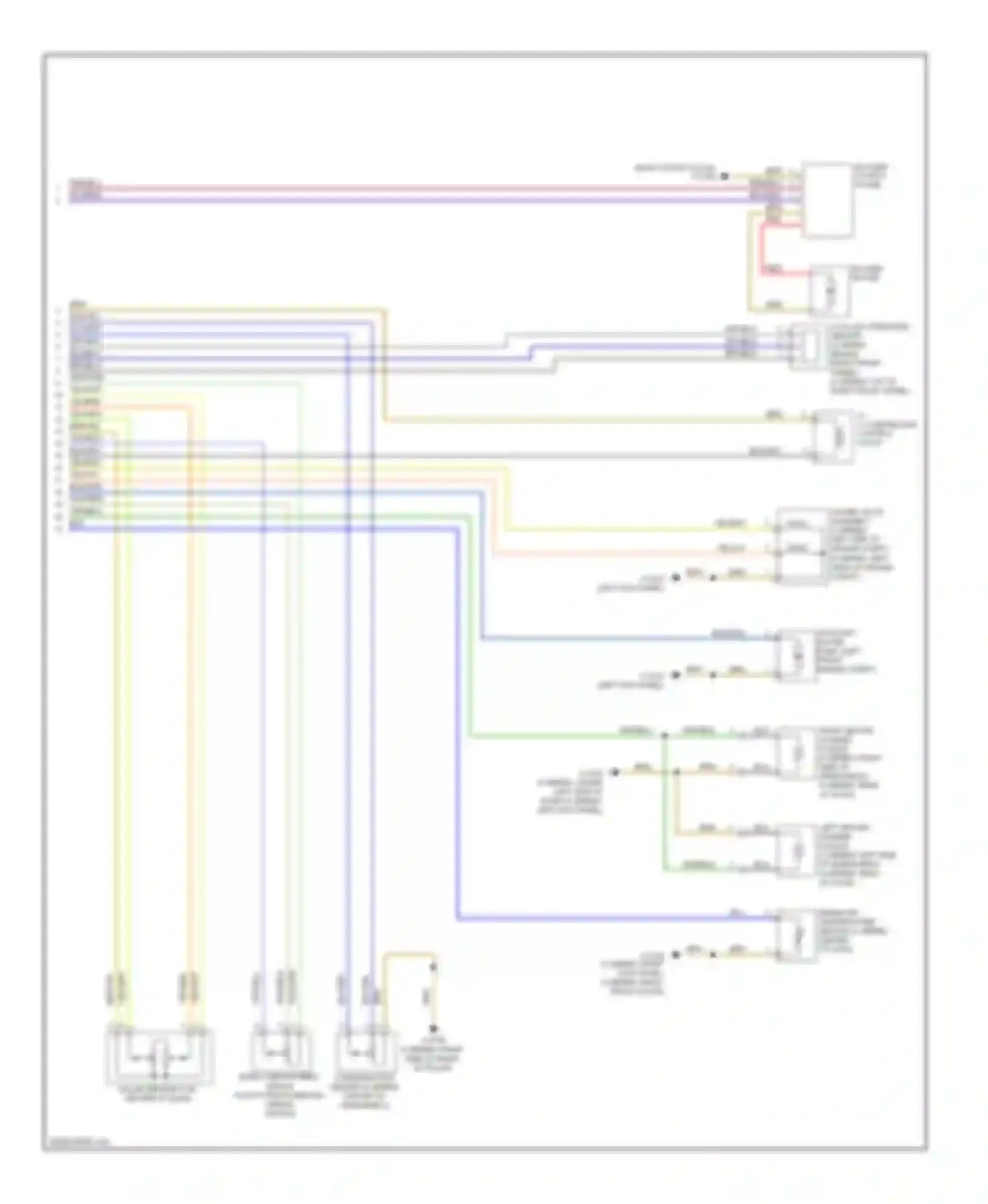 Wiring diagram blower output stage for BMW 6 series E63/E64 facelift (2007-2010)