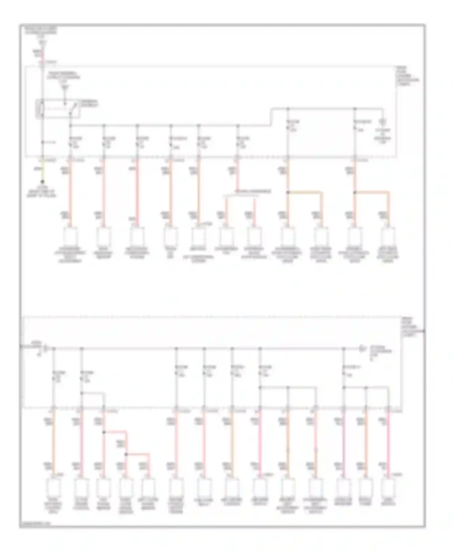 Wiring diagram passenger active backrest width adjustment for BMW 6 series E63/E64 facelift (2007-2010)
