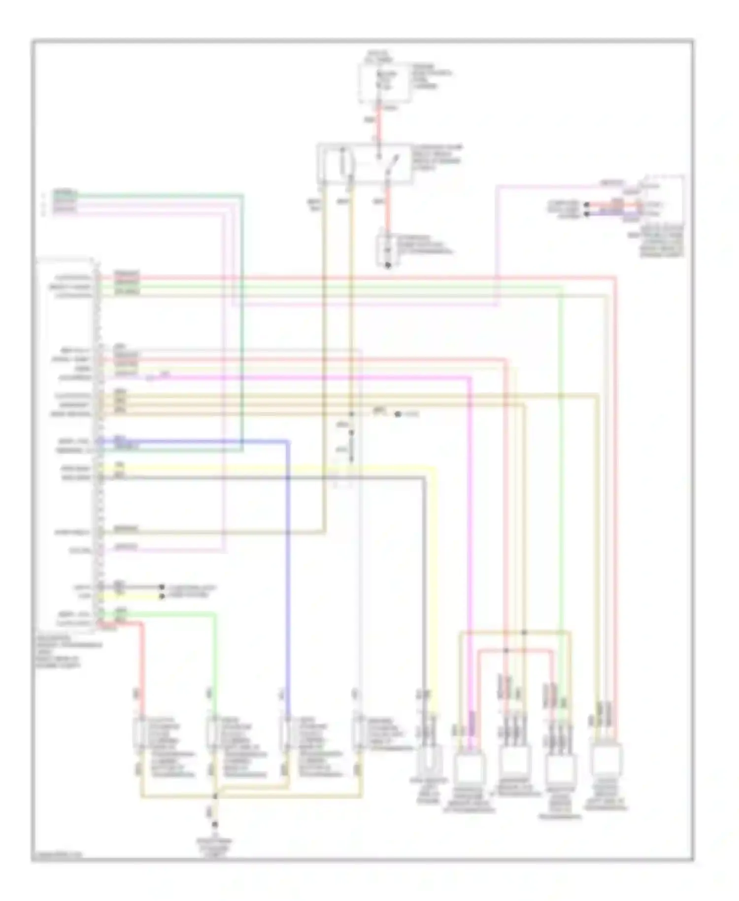 Wiring diagram engine electronics fuse carrier for BMW 6 series E63/E64 facelift (2007-2010)