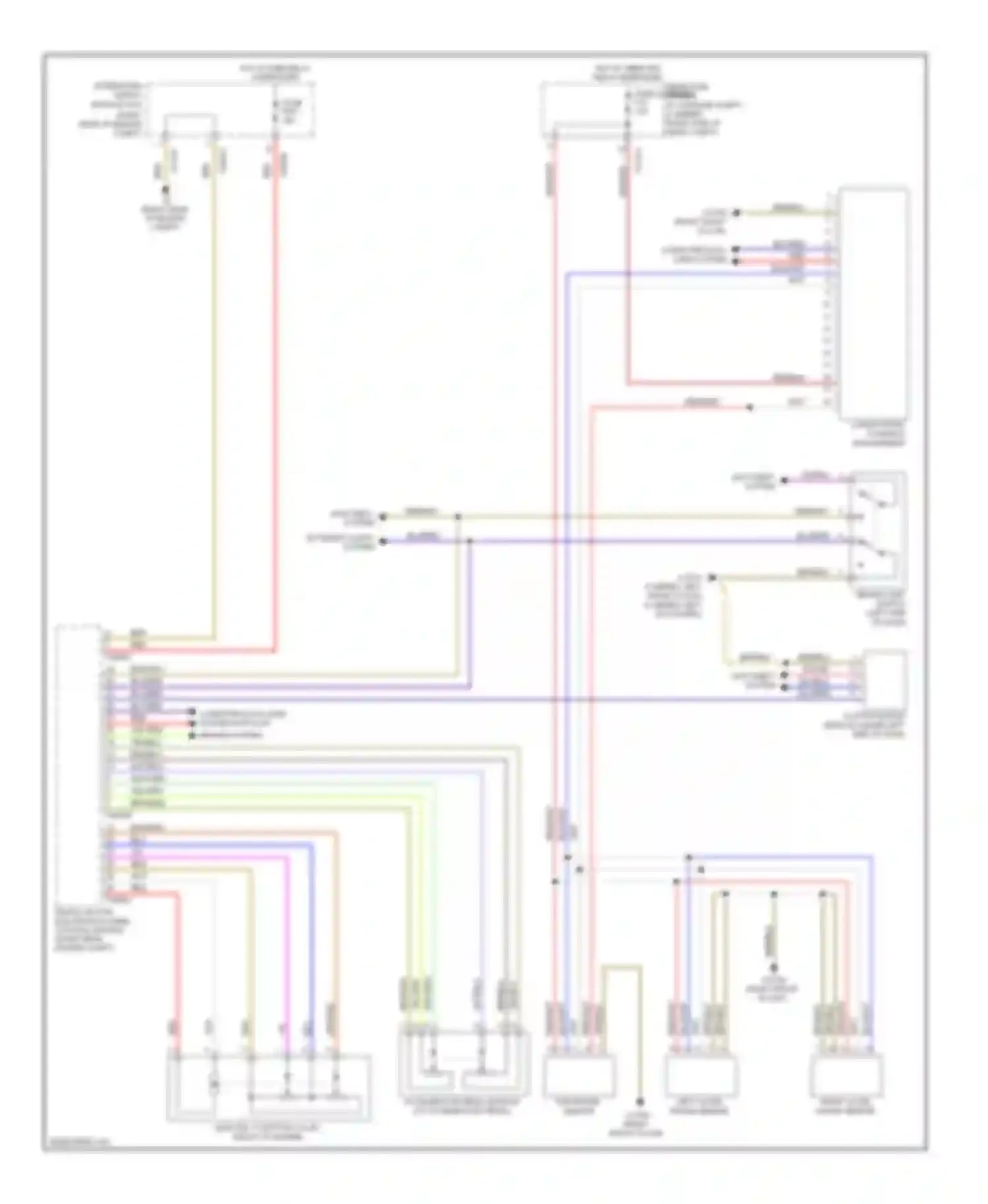 Wiring diagram steering column switch cluster for BMW 6 series E63/E64 facelift (2007-2010)