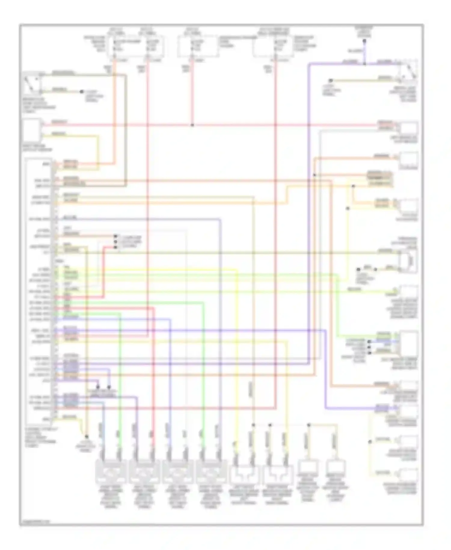 Wiring diagram computer data lines system for BMW 6 series E63/E64 facelift (2007-2010)