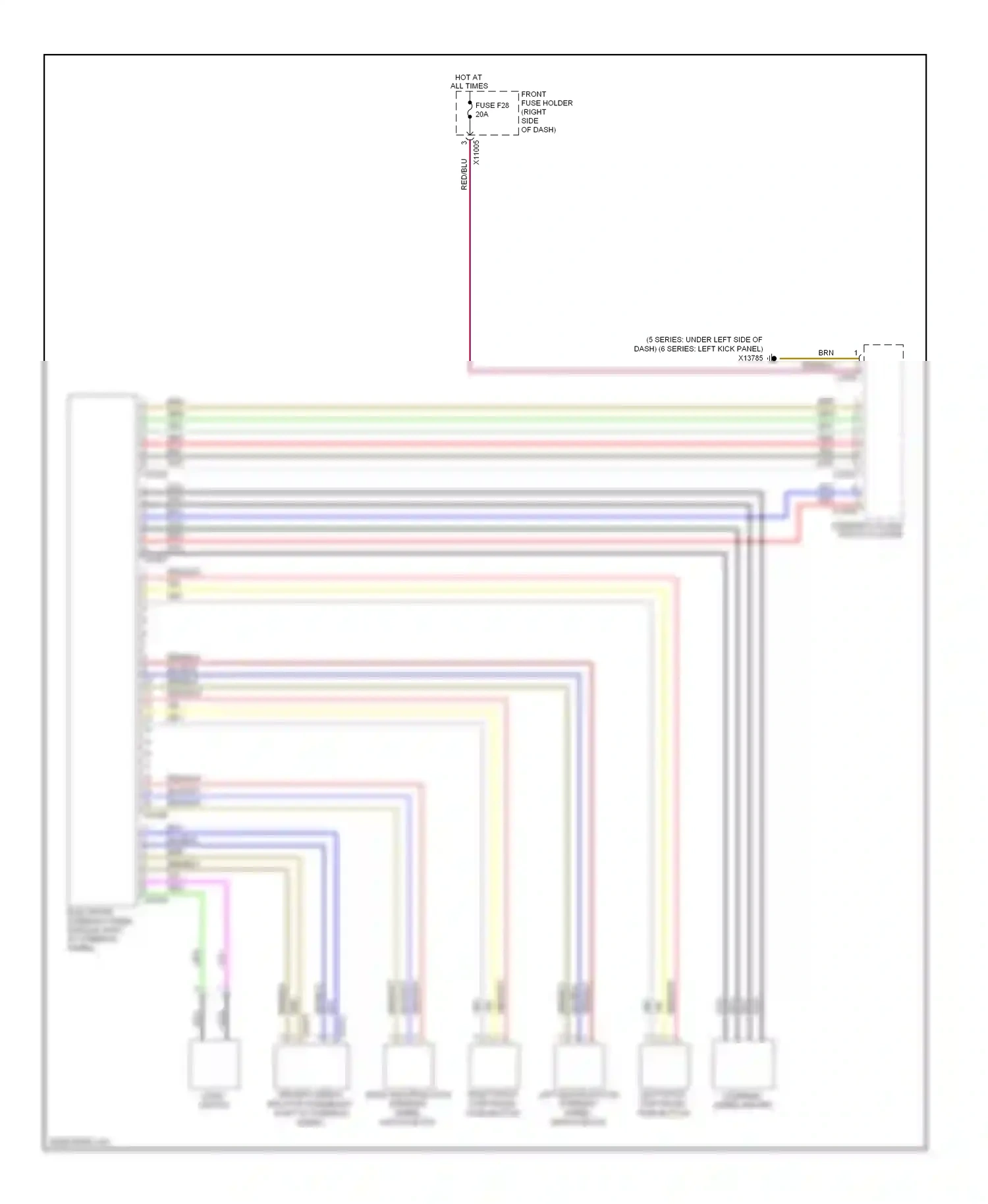 BMW 6 series E63/E64 facelift (2007-2010) vio wiring diagram  (36 of 40)