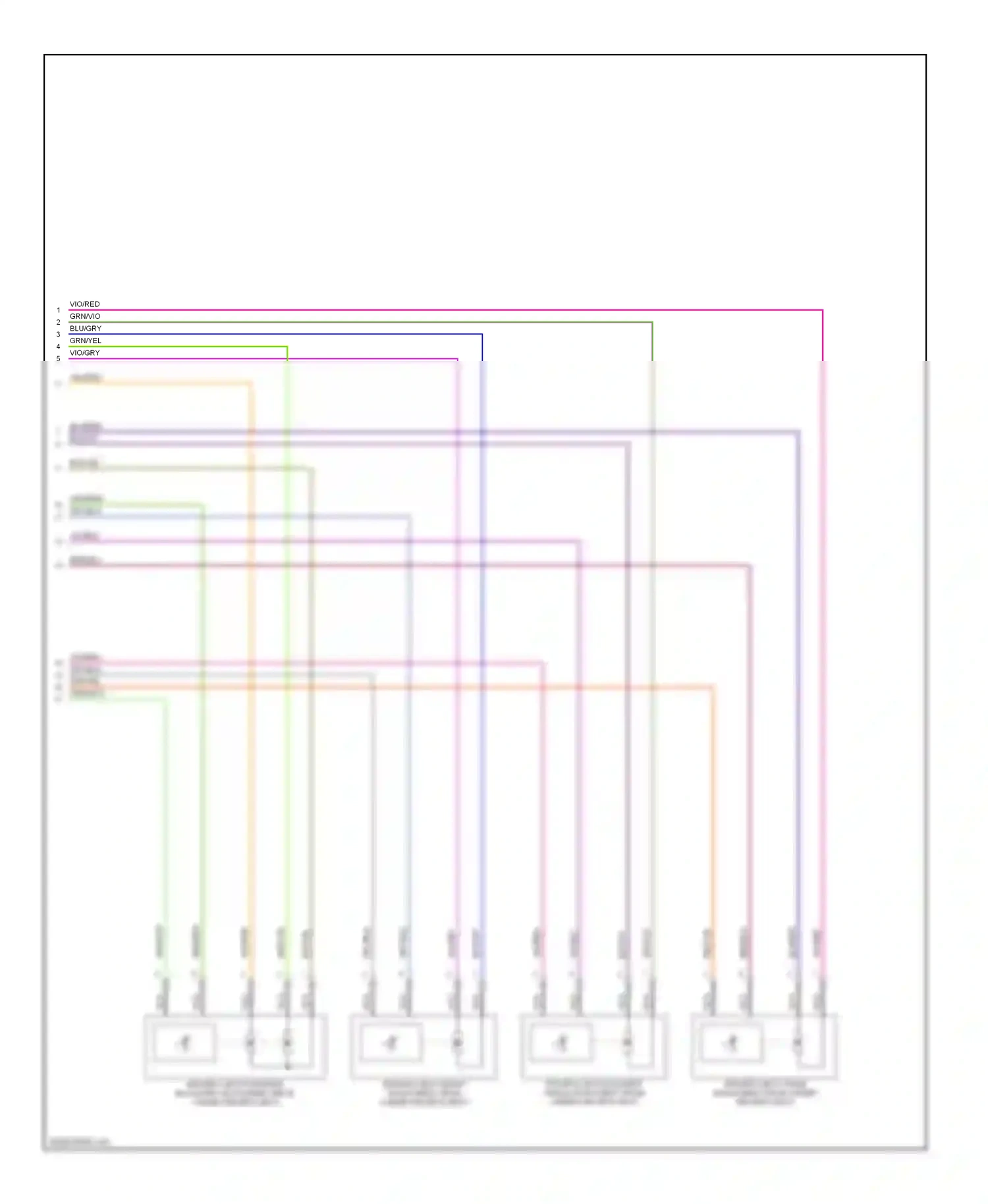 Wiring diagram vio/blk for BMW 6 series E63/E64 facelift (2007-2010) (7 of 8)