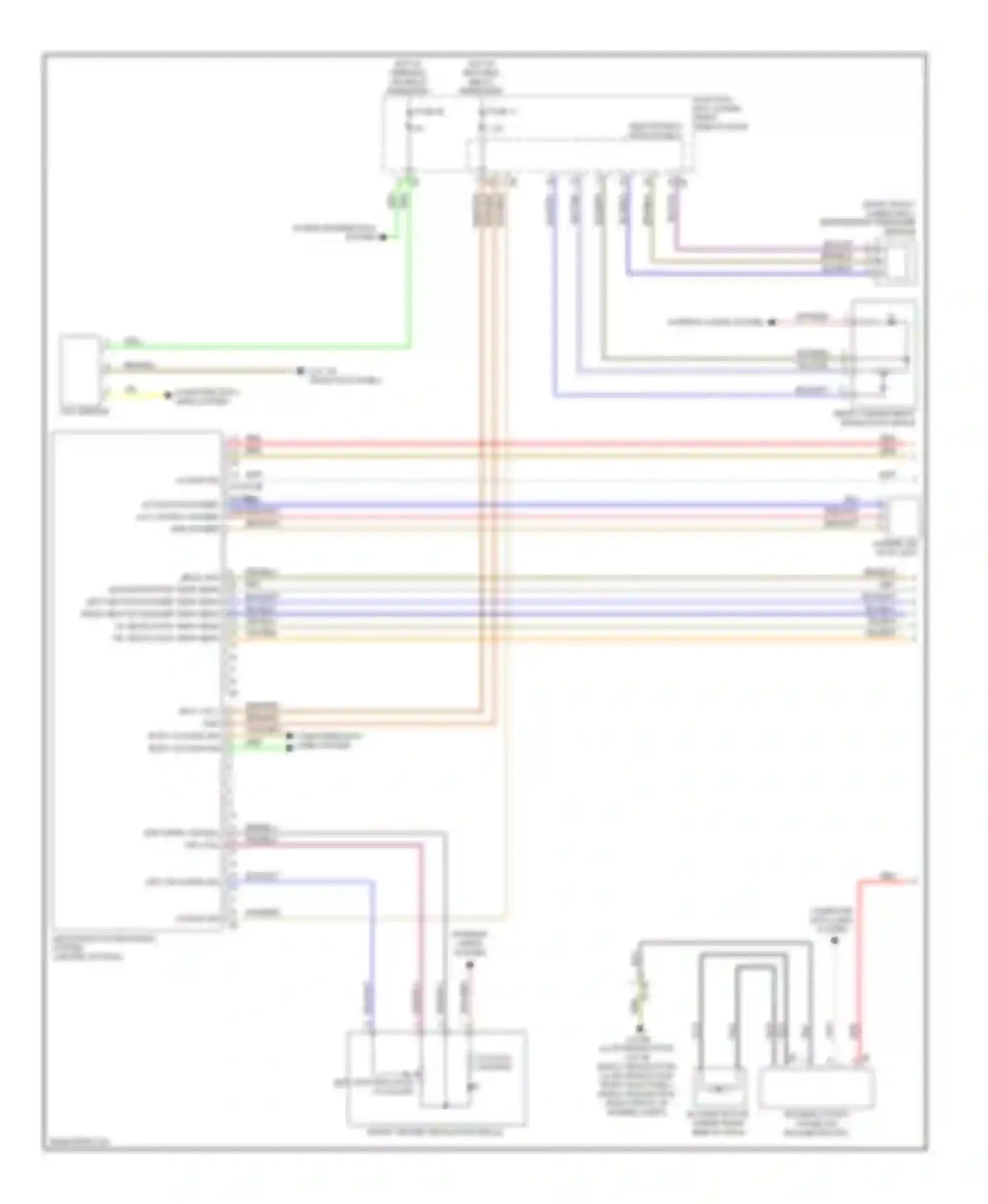 6 series BMW F06/F13/F12 (2011-2015): Automatic a/c circuit, without rear compartment blower (1 of 3)