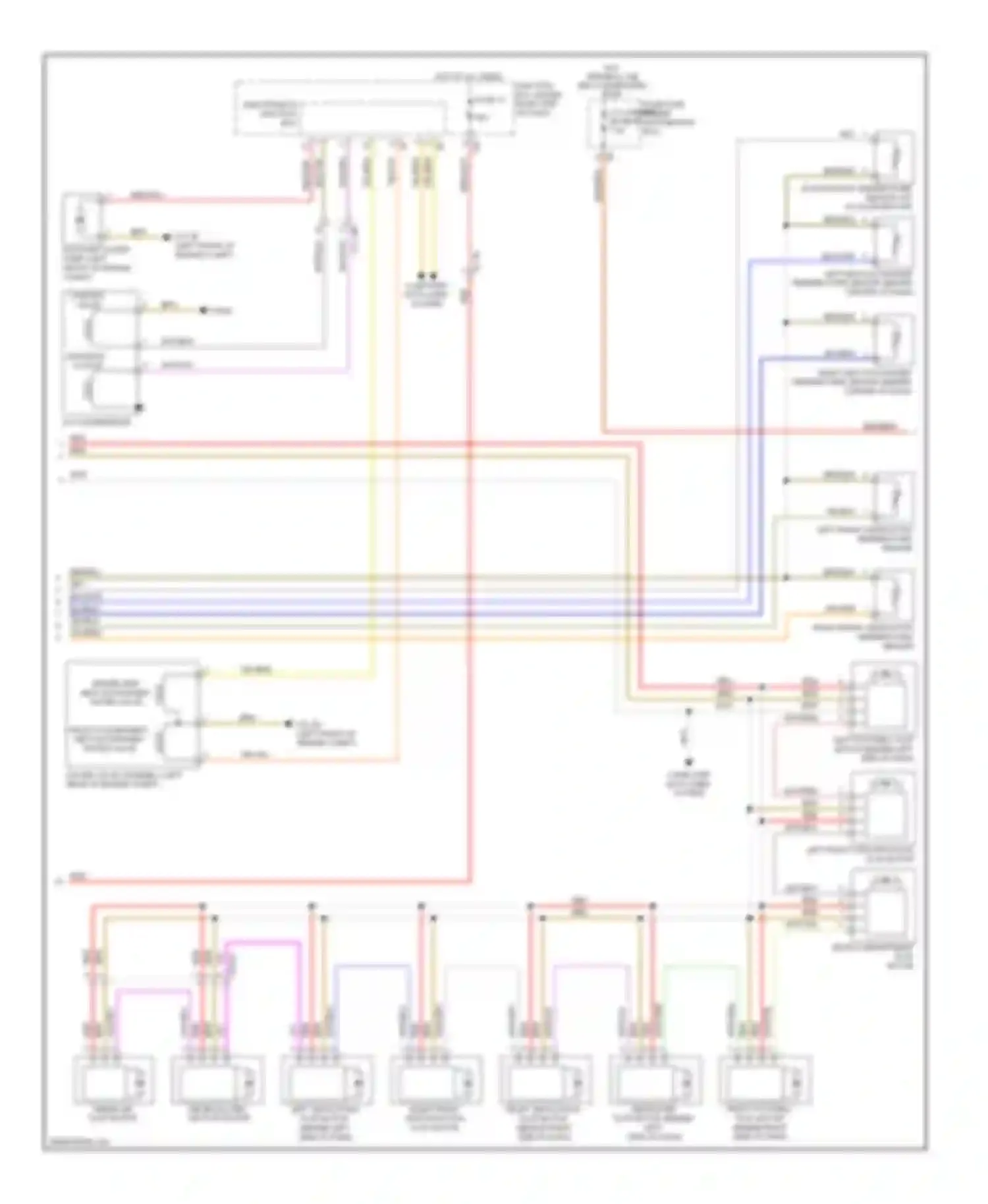 6 series BMW F06/F13/F12 (2011-2015): Automatic a/c circuit, without rear compartment blower (2 of 3)