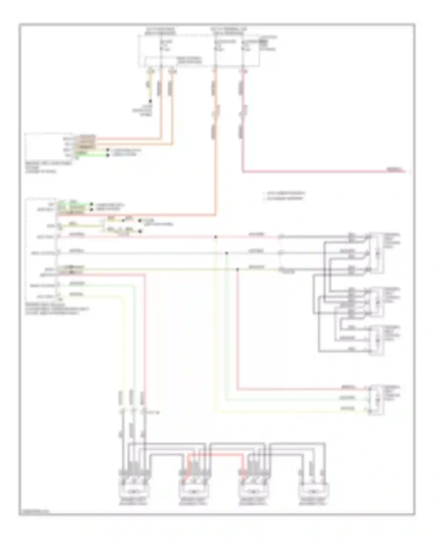 6 series BMW F06/F13/F12 (2011-2015): Seat ventilation circuit (1 of 2)