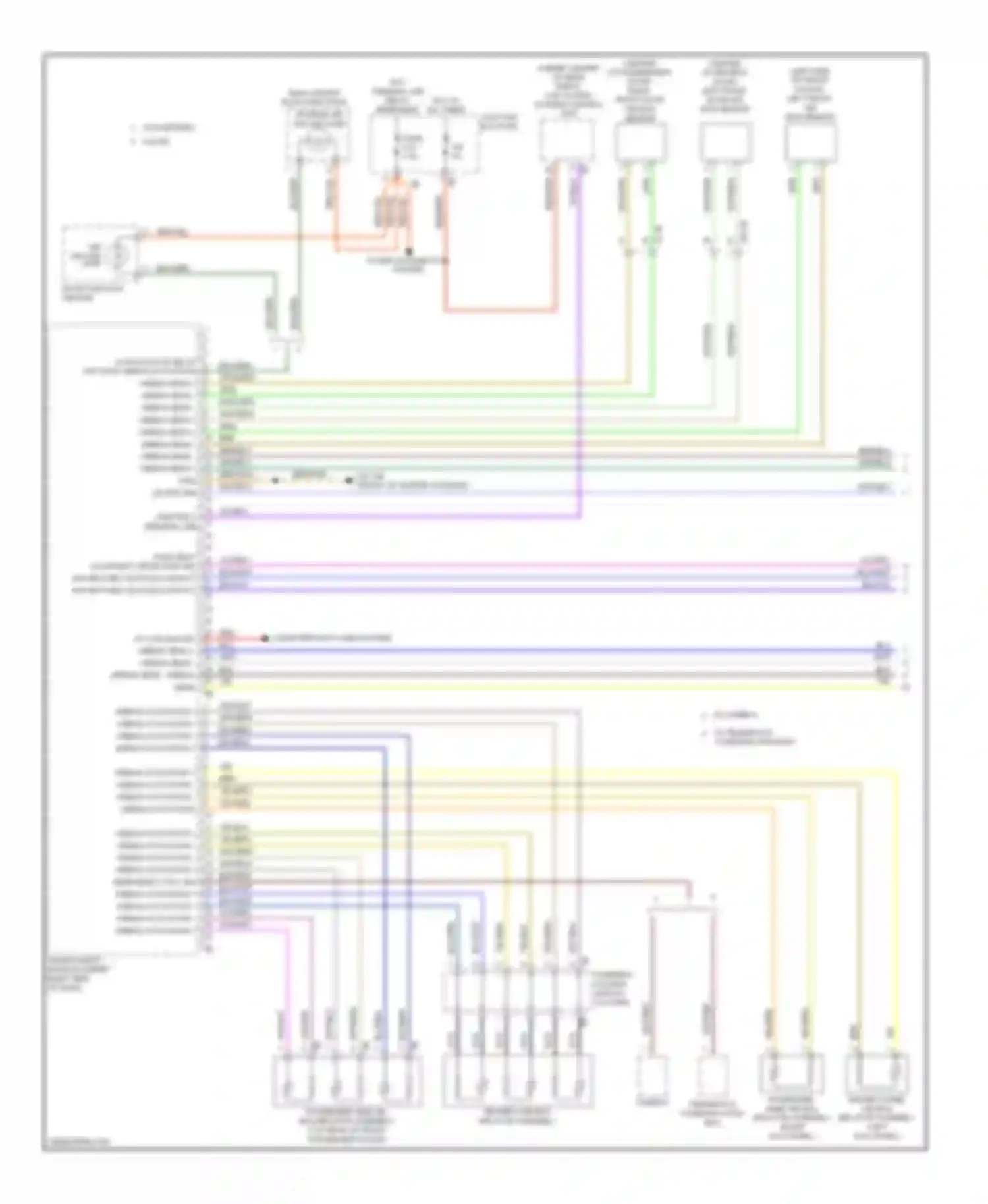 6 series BMW F06/F13/F12 (2011-2015): Supplemental restraints circuit (1 of 3)
