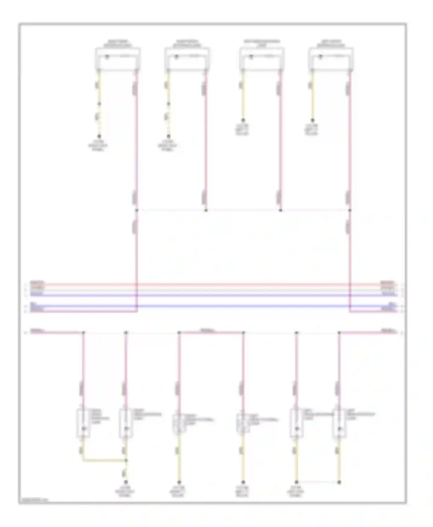 Wiring diagram right front entrance light for BMW 6 series F06/F13/F12 (2011-2015)
