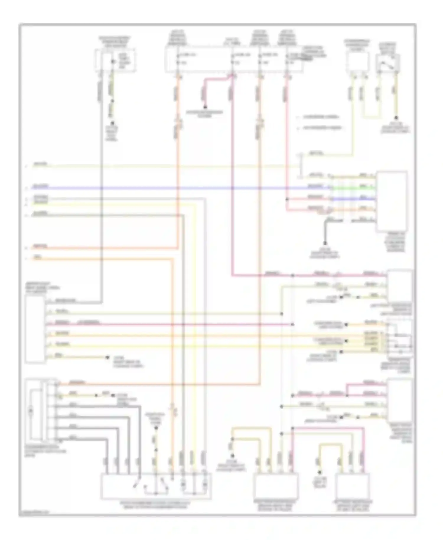 Wiring diagram left "c" pillar) for BMW 6 series F06/F13/F12 (2011-2015) (2 of 12)