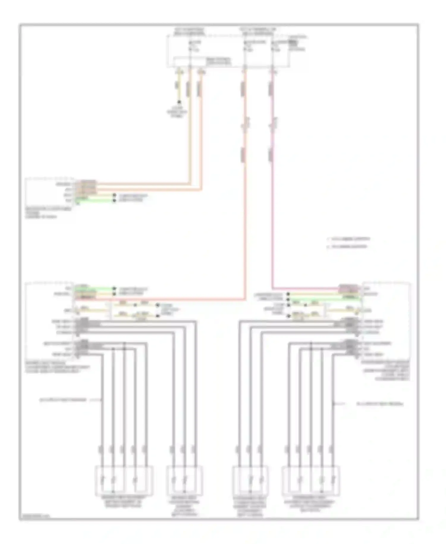 Wiring diagram 1 3 2 dr seat backrest dr seat backrest sig temp sens for BMW 6 series F06/F13/F12 (2011-2015)