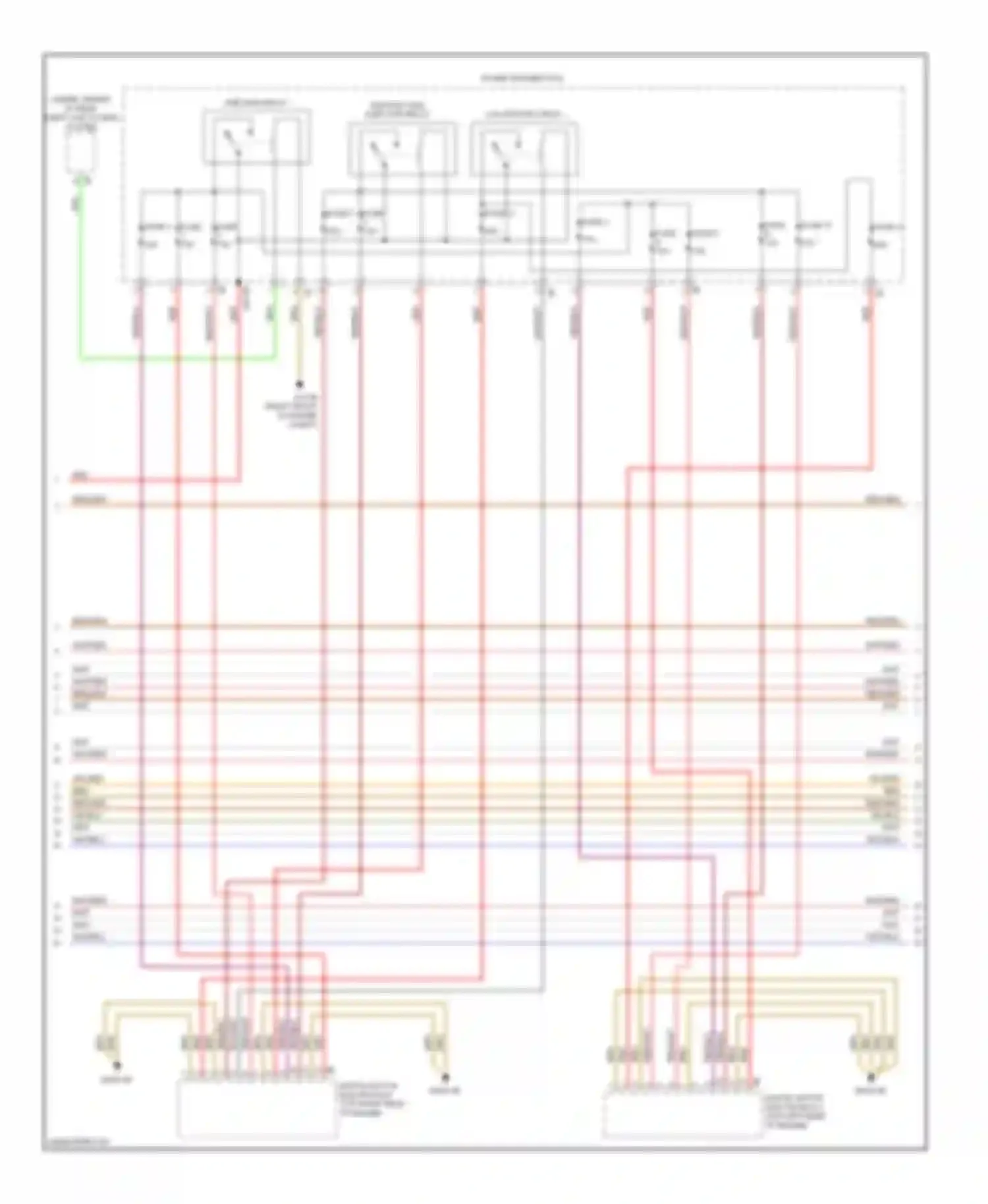 Wiring diagram ignition, fuel injection relay for BMW 6 series F06/F13/F12 (2011-2015)