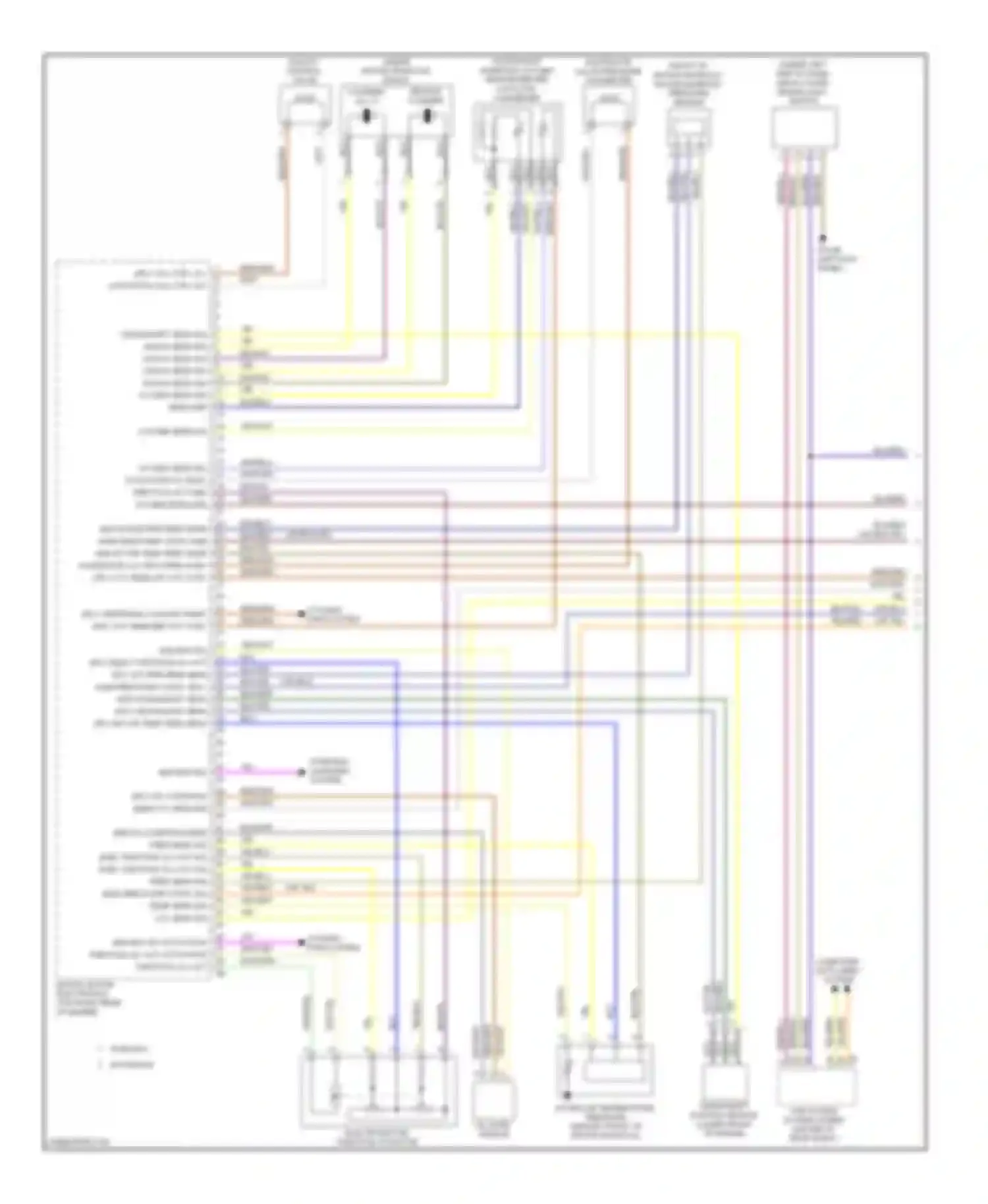 Wiring diagram w/o bosch for BMW 6 series F06/F13/F12 (2011-2015) (1 of 3)