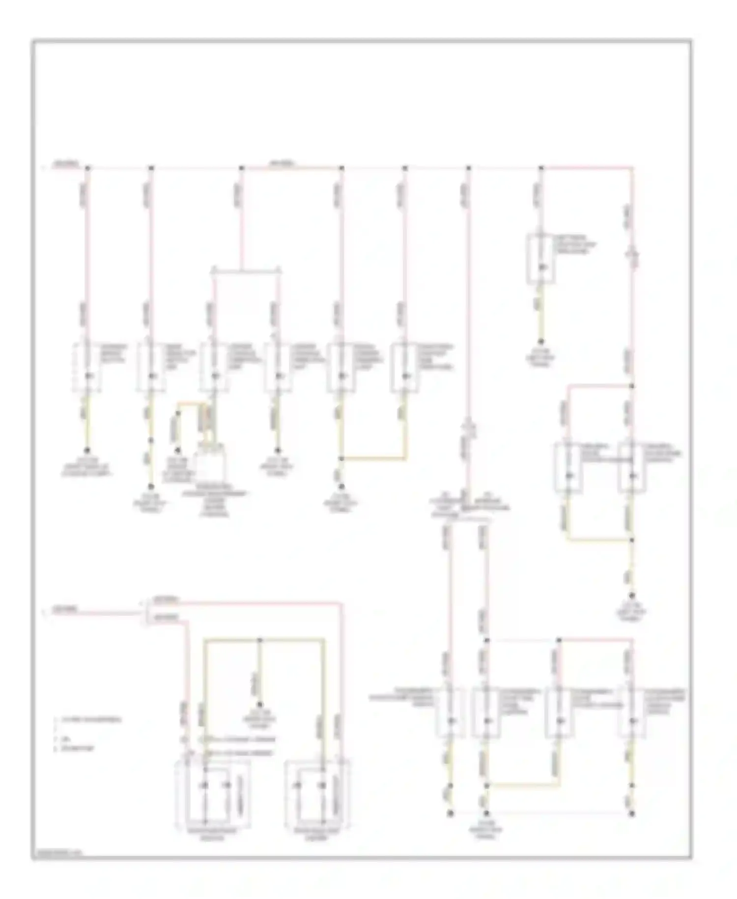 Wiring diagram w/o interior light package for BMW 6 series F06/F13/F12 (2011-2015) (2 of 3)