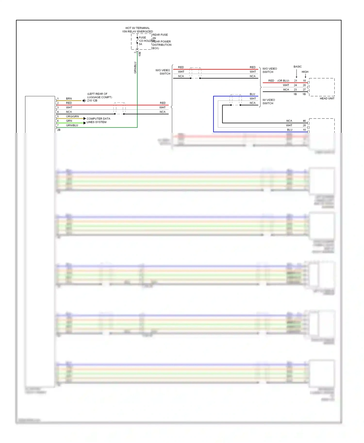 BMW 6 series Gran Coupe F06 (2011-2015) basic high wiring diagram  (1 of 1)