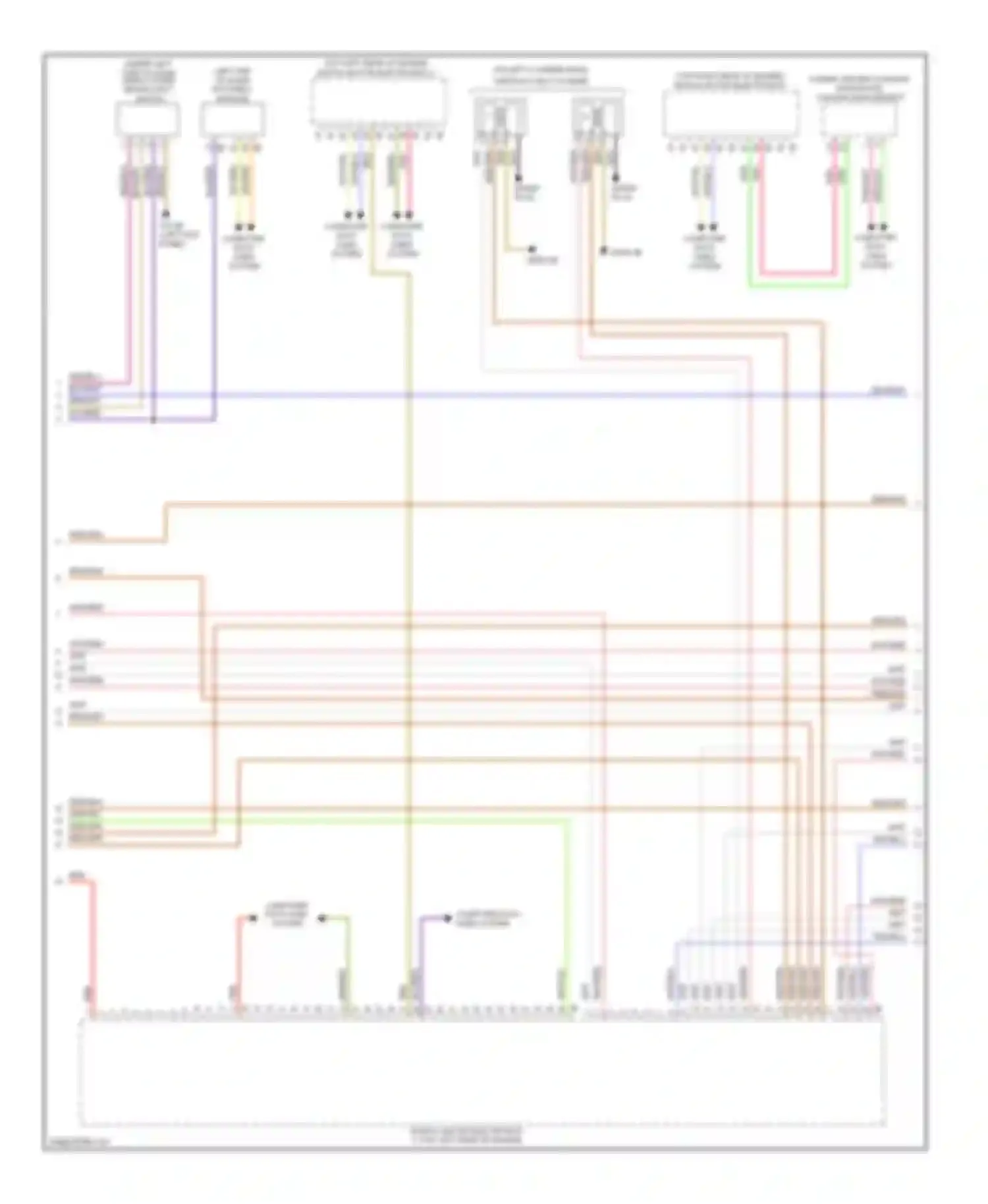 Wiring diagram computer computer data data lines lines system system for BMW 6 series Gran Coupe F06 (2011-2015) (2 of 2)