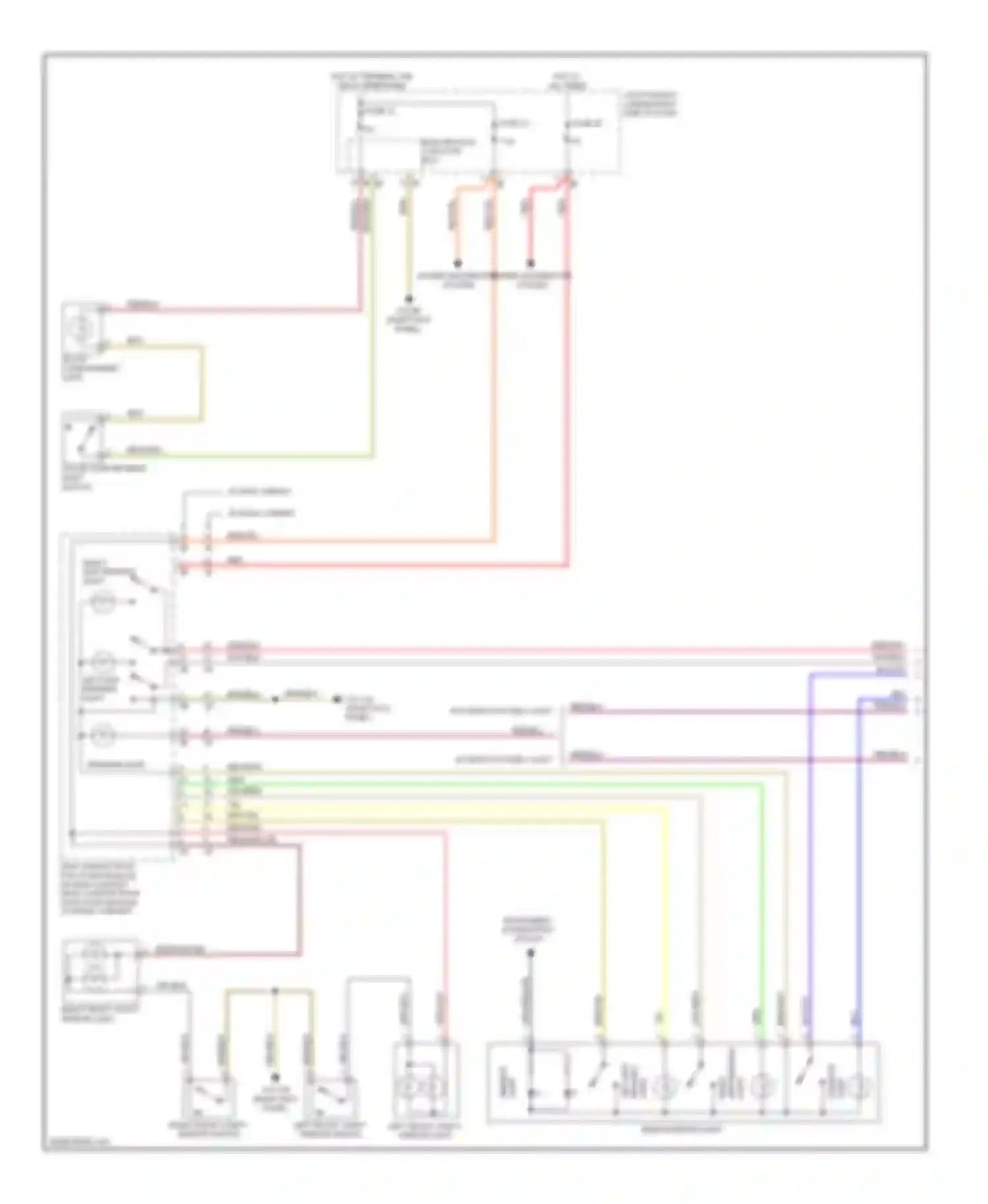 Wiring diagram left map reading light for BMW 6 series Gran Coupe F06 (2011-2015) (1 of 1)
