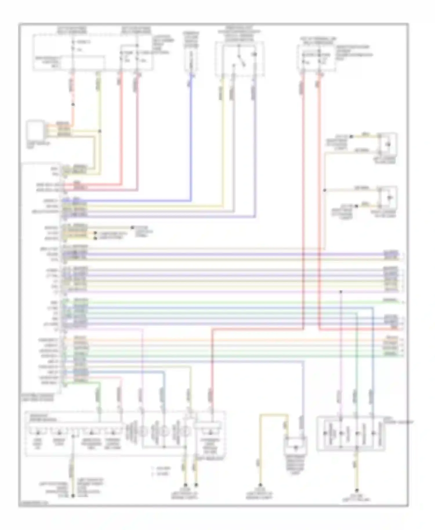 Wiring diagram light module for BMW 6 series Gran Coupe F06 (2011-2015) (1 of 2)