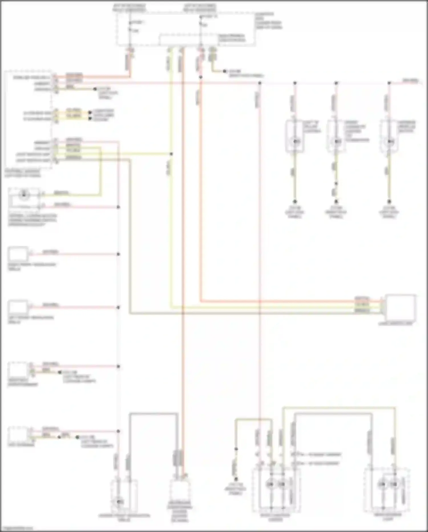 Wiring diagram w/ basic variant for BMW 6 series Gran Coupe F06 facelift (2015-2017) (2 of 2)