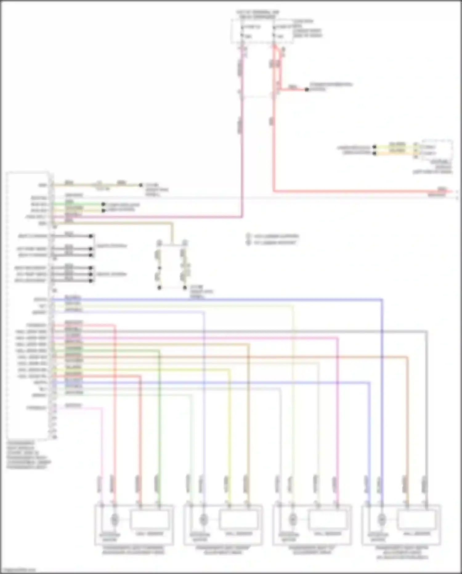 Wiring diagram w/ multi- function seat for BMW 6 series Gran Coupe F06 facelift (2015-2017) (5 of 6)