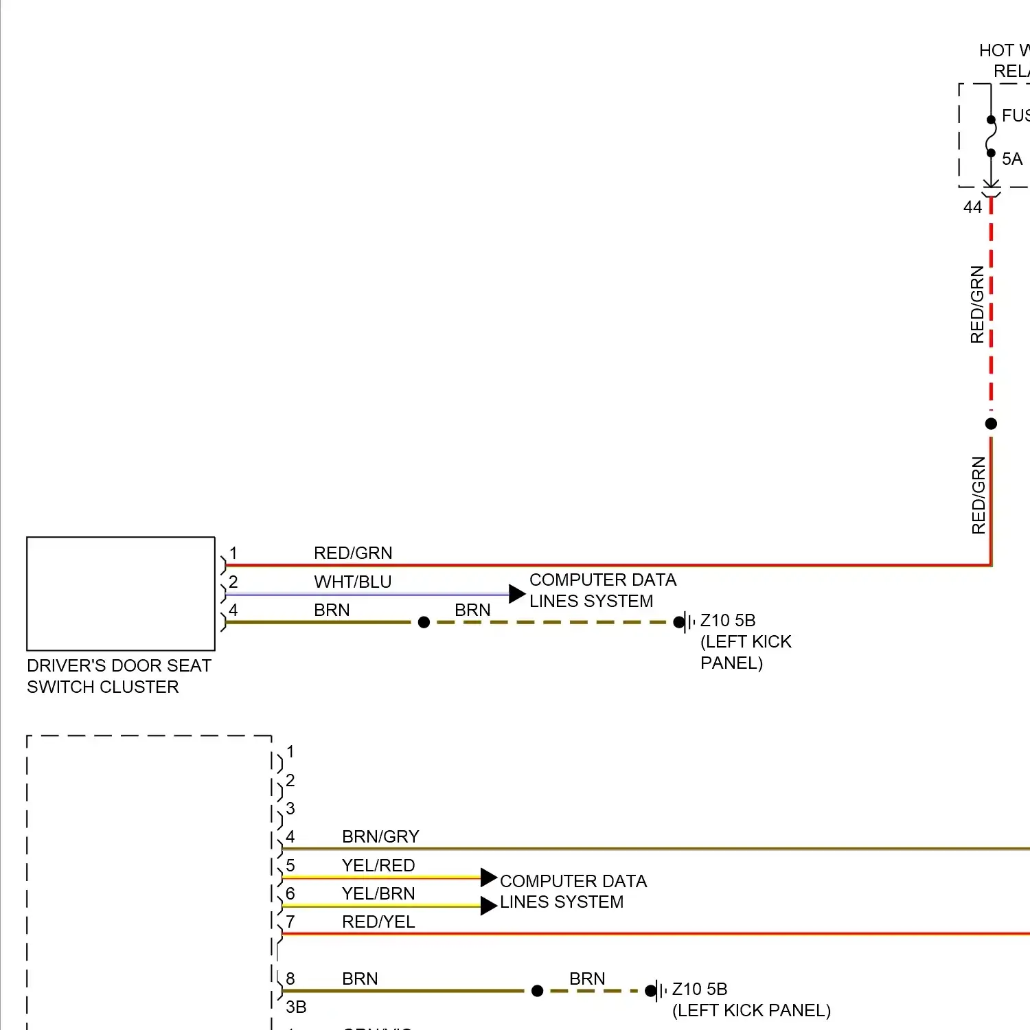 demo - Driver"s memory seat circuit (1 of 2) Driver"s memory seat circuit (1 of 2)