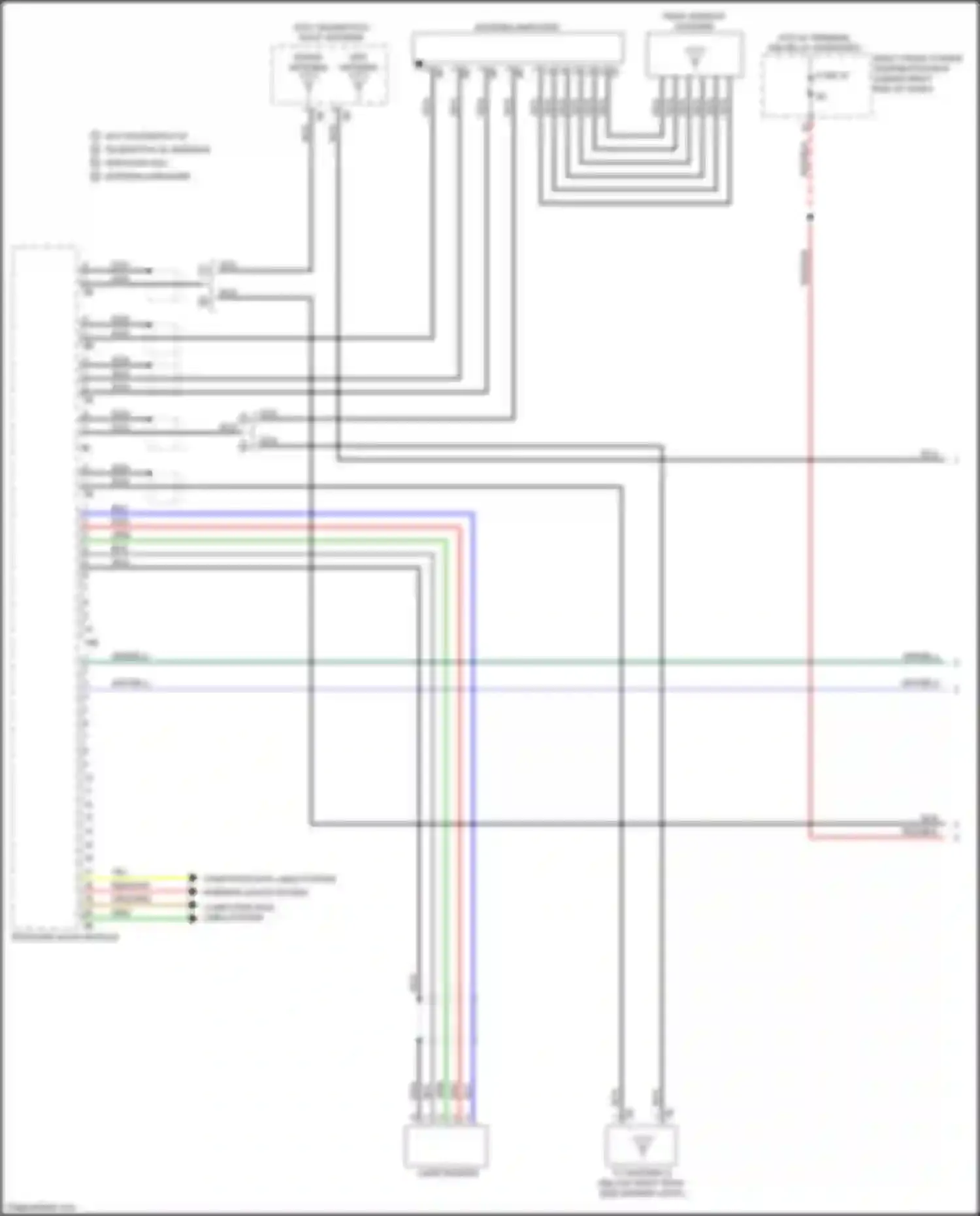 6 series GT BMW G32 (2017-2020): Navigation circuit, mid level w/ receiver audio module (1 of 4)