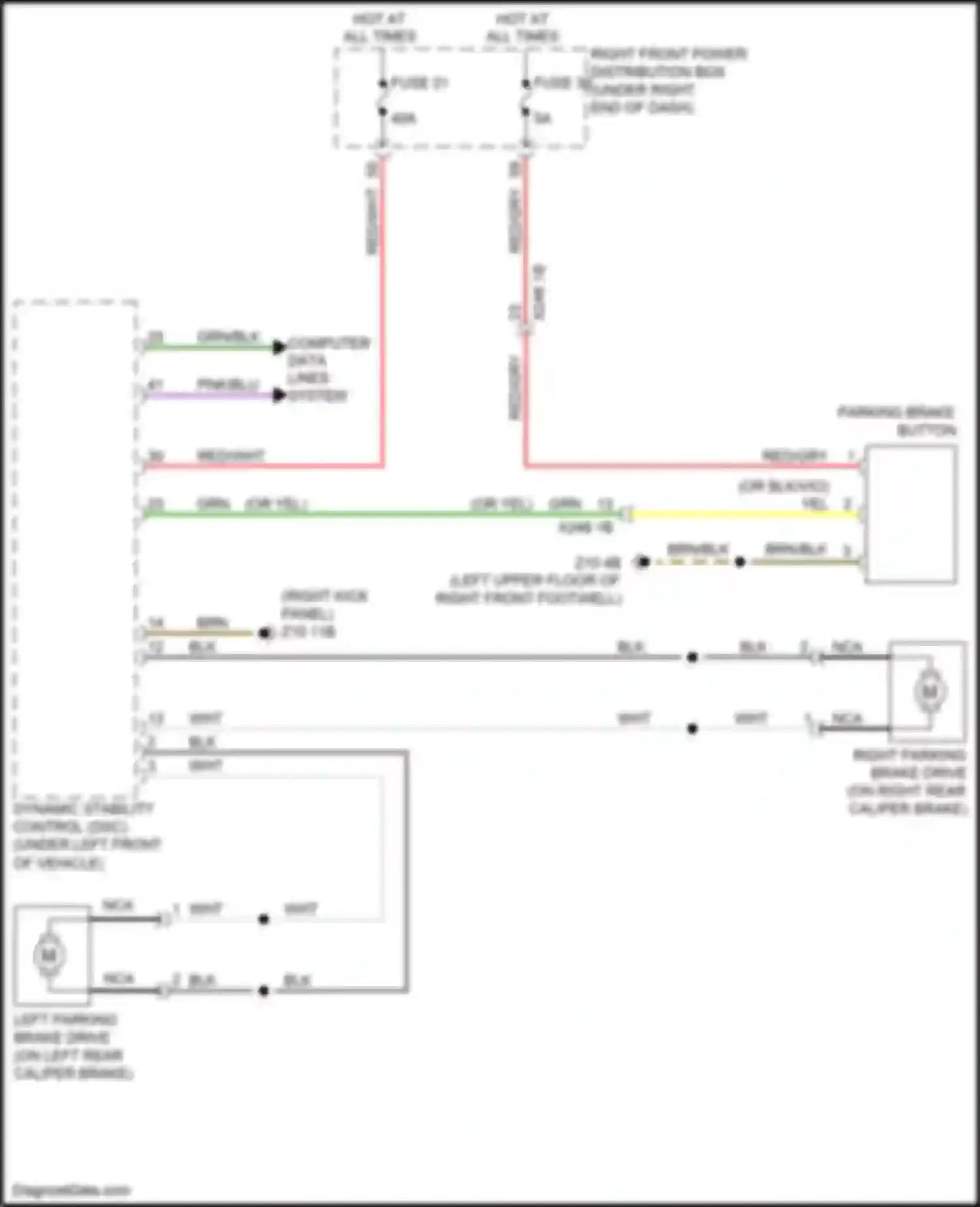 Car Wiring Diagrams for 6 series GT BMW G32 (2017-2020): Shift interlock circuit