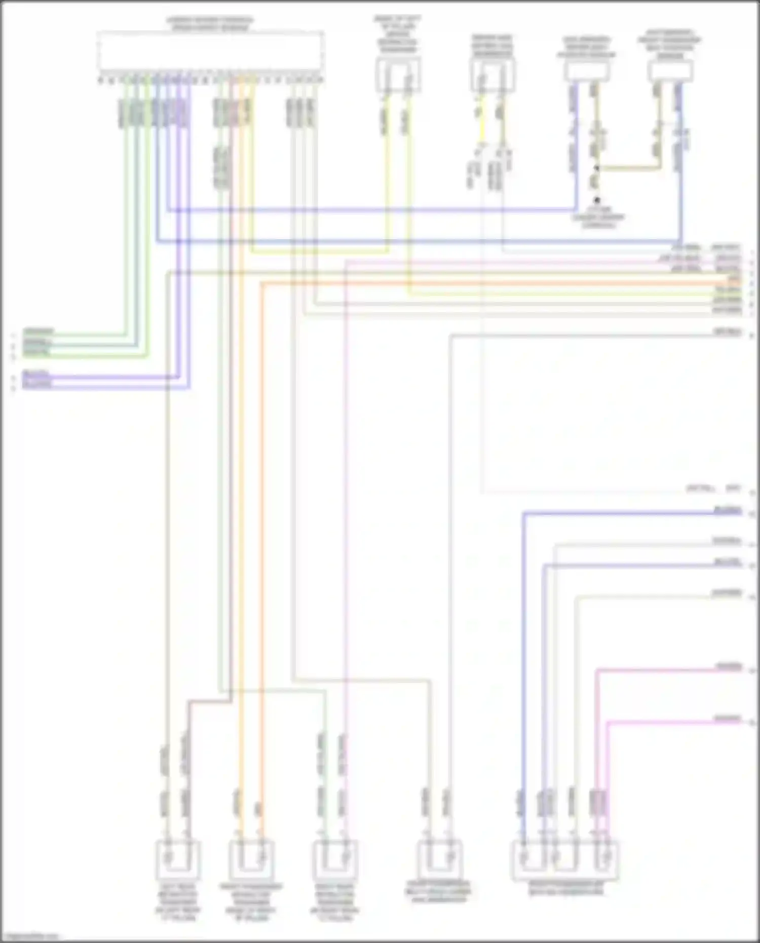 Car Wiring Diagrams for 6 series GT BMW G32 (2017-2020): Supplemental restraints circuit (3 of 4)