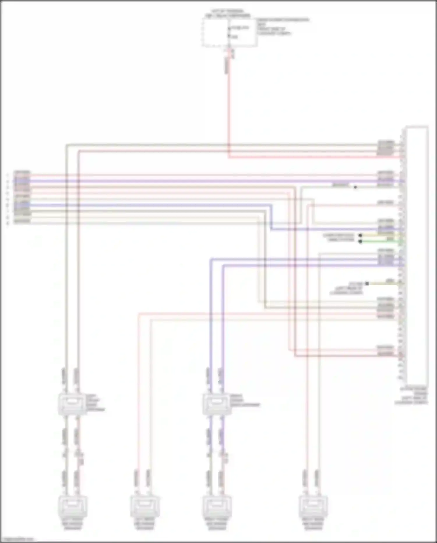 Wiring diagram active sound design for BMW 6 series GT G32 (2017-2020) (1 of 7)
