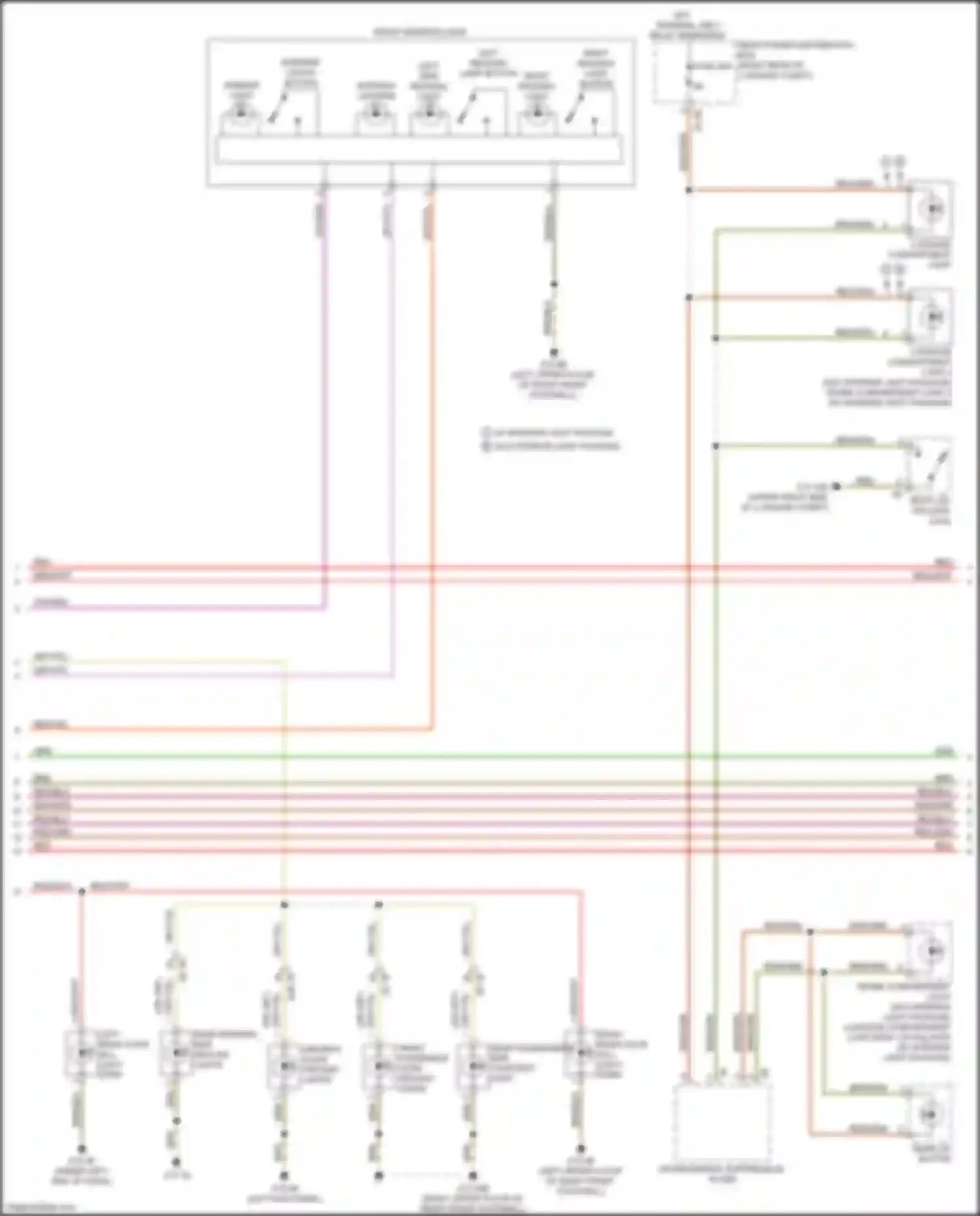 Wiring diagram ambient light for BMW 6 series GT G32 (2017-2020) (2 of 2)