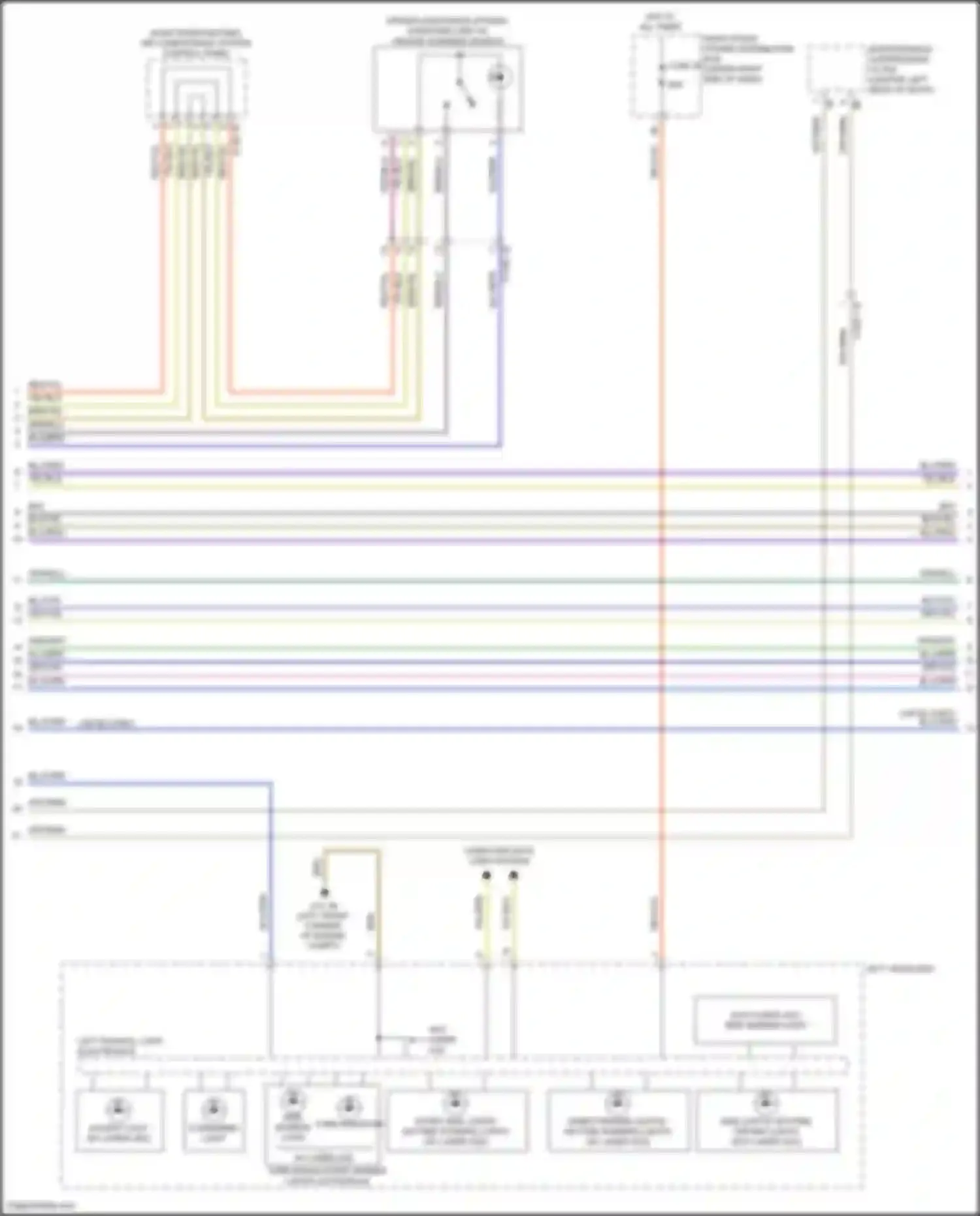 Wiring diagram cornering light for BMW 6 series GT G32 (2017-2020) (1 of 2)