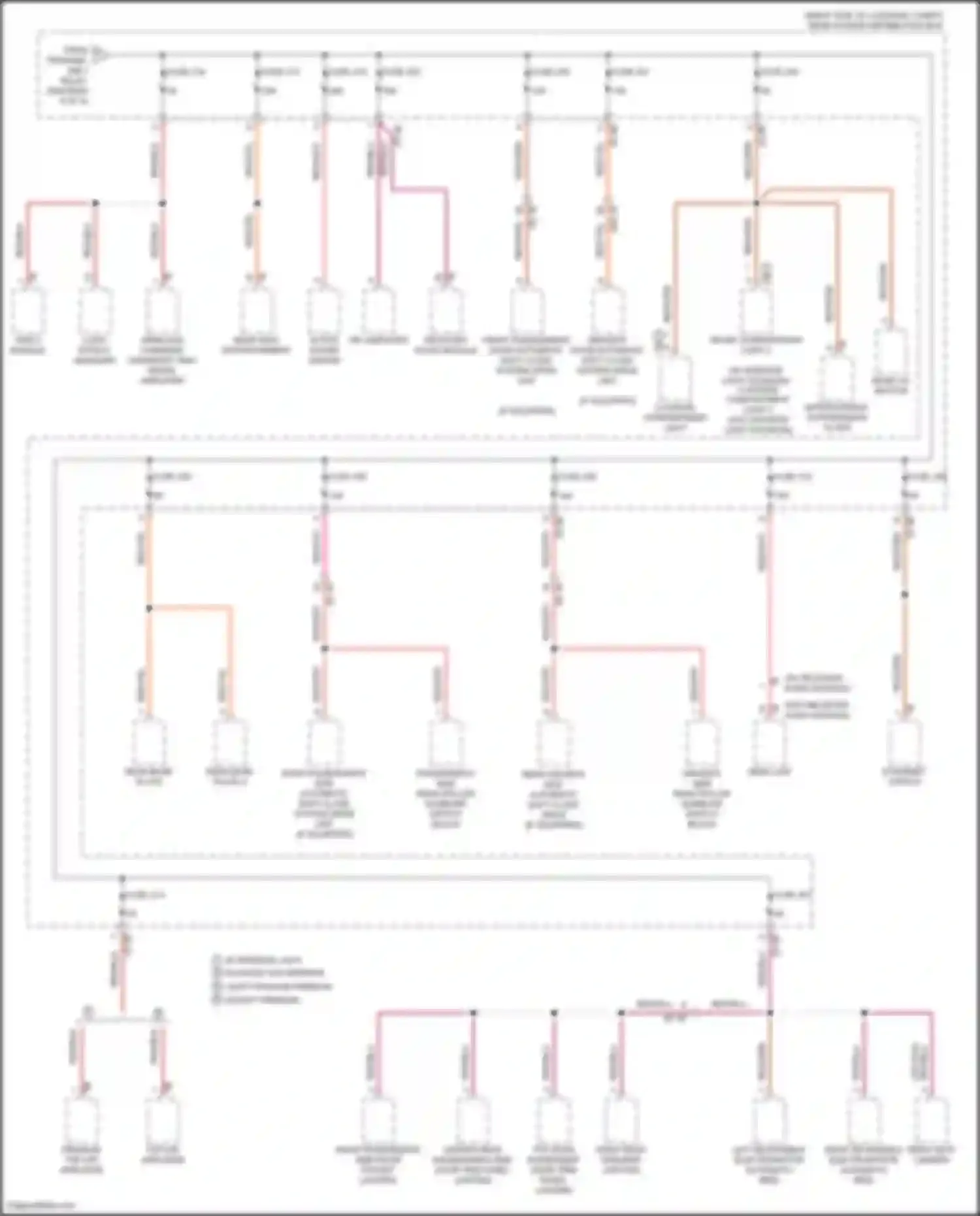 Wiring diagram driver's door automatic soft close system drive unit for BMW 6 series GT G32 (2017-2020) (2 of 2)