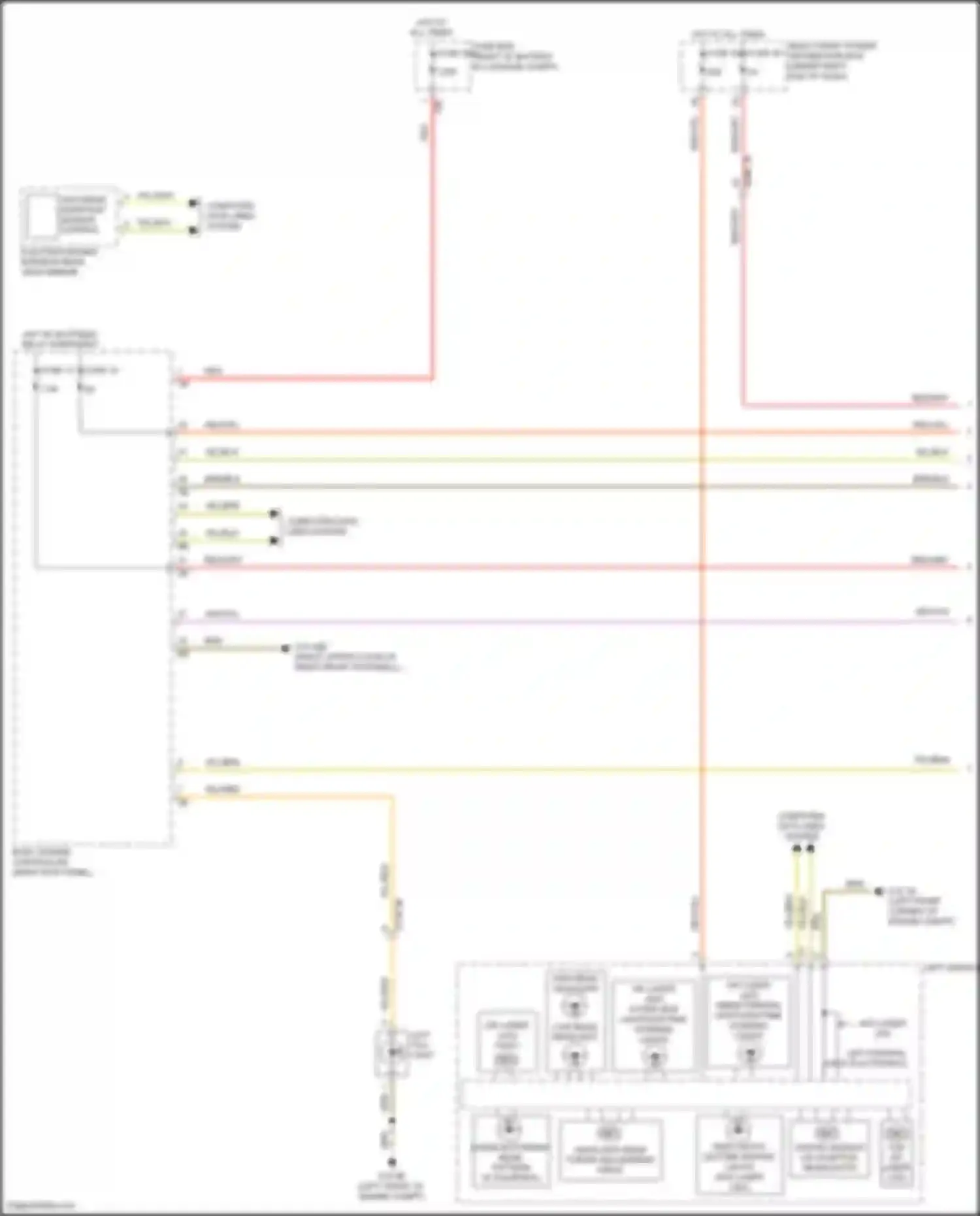 Wiring diagram electrochromic interior rear view mirror for BMW 6 series GT G32 (2017-2020) (2 of 5)