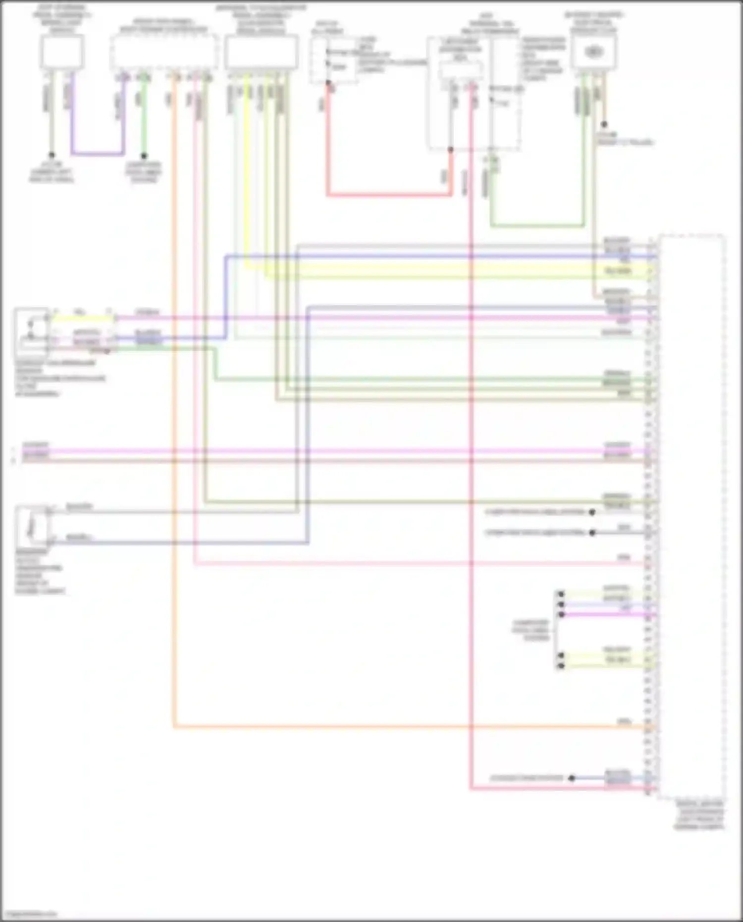 Wiring diagram exhaust gas pressure sensor for gasoline particulate filter for BMW 6 series GT G32 (2017-2020) (1 of 1)