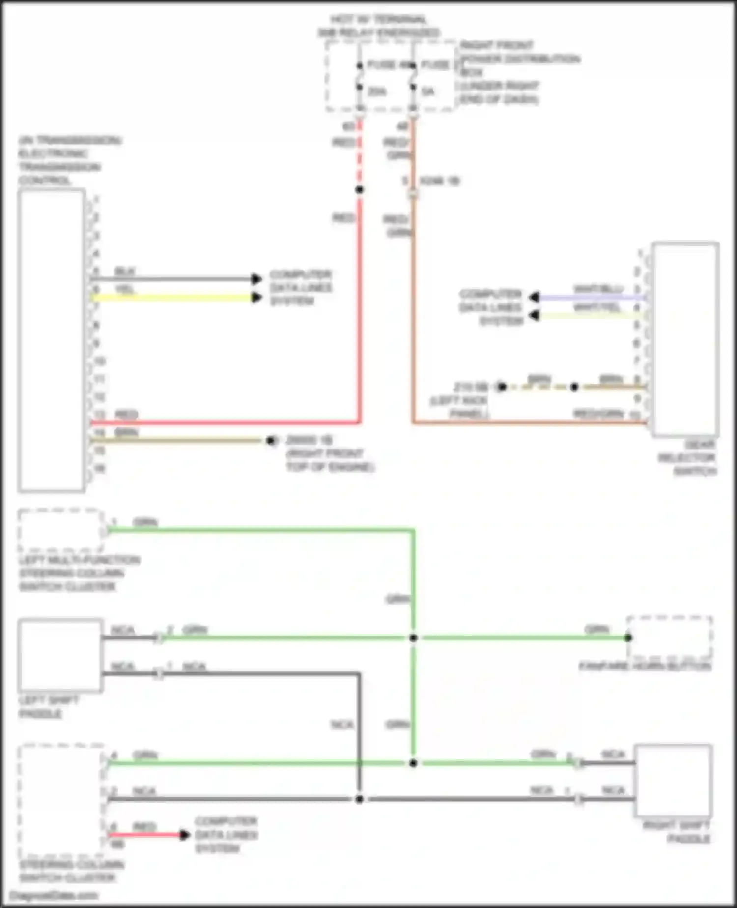 Wiring diagram fuse 71 for BMW 6 series GT G32 (2017-2020) (1 of 2)