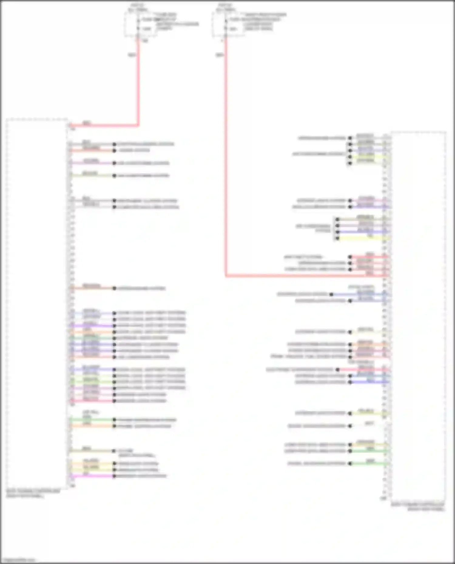 Wiring diagram horns system for BMW 6 series GT G32 (2017-2020) (2 of 3)