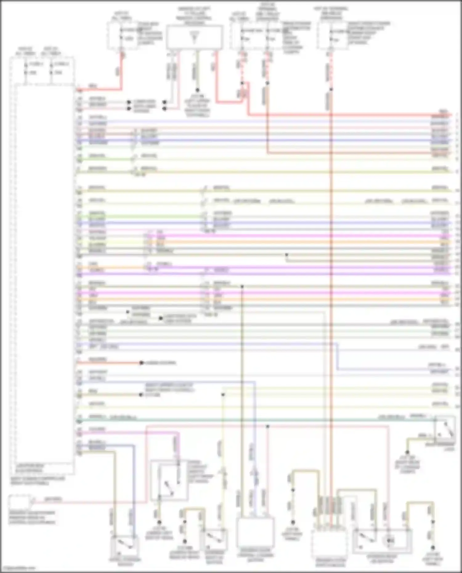 Wiring diagram horns system for BMW 6 series GT G32 (2017-2020) (1 of 3)
